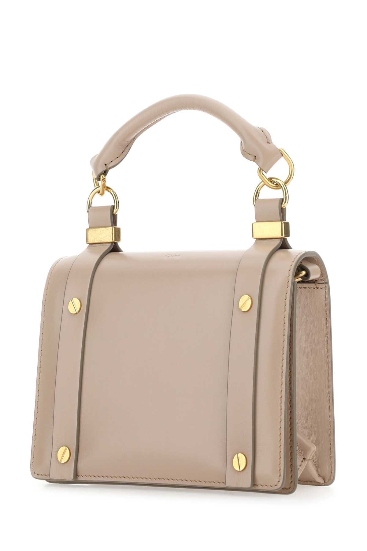 Shop Chloé Powder Pink Leather Small Ora Handbag In 28u