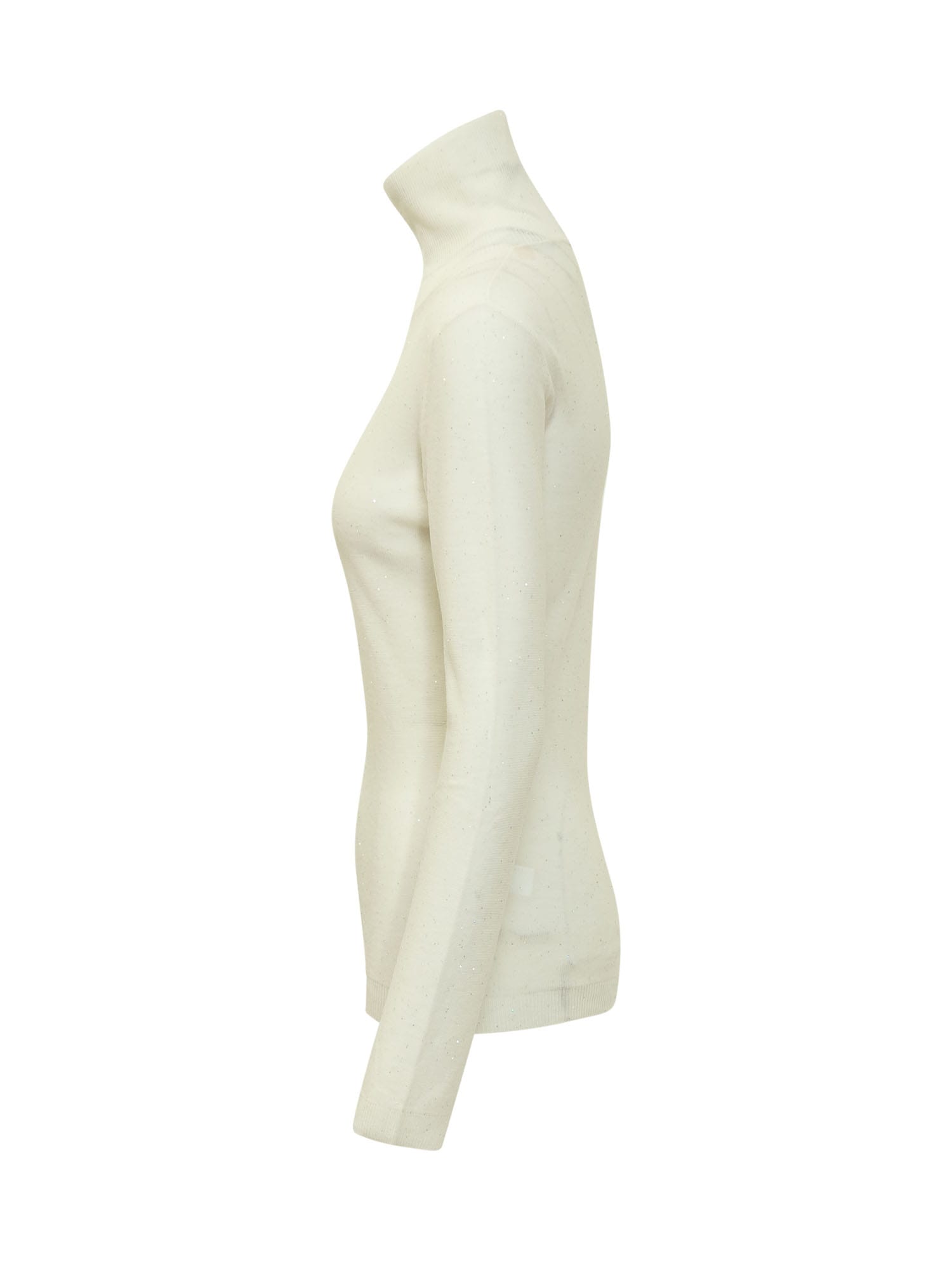 Fabiana Filippi Turtleneck Sweater In Bianco