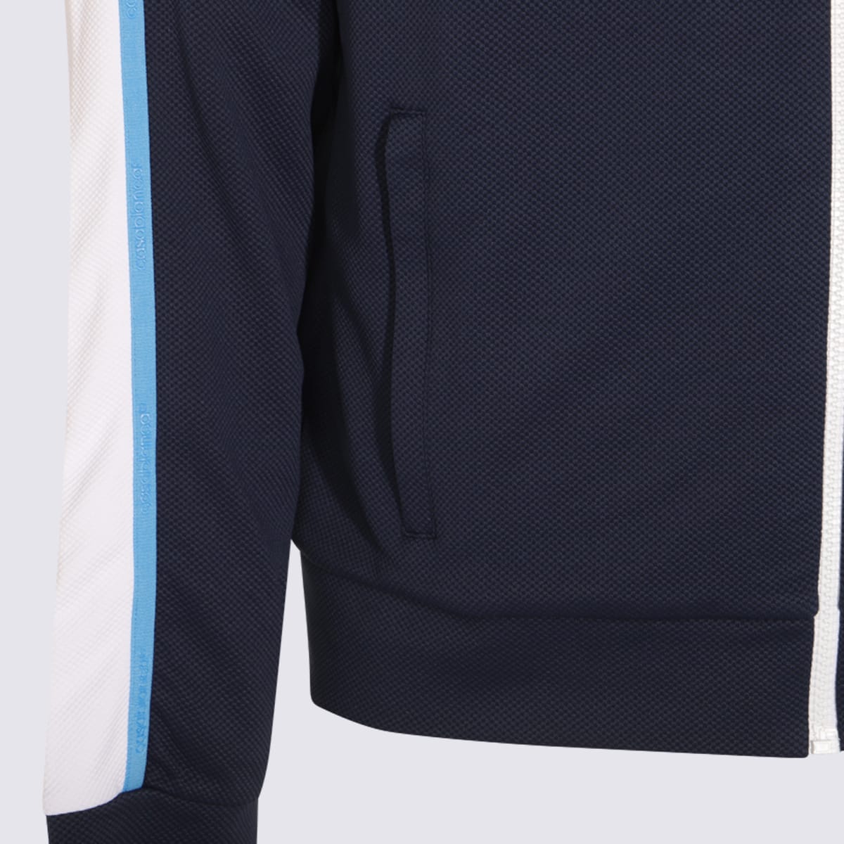Casablanca Ribbed Collar Side Pockets Track Jacket In Multi