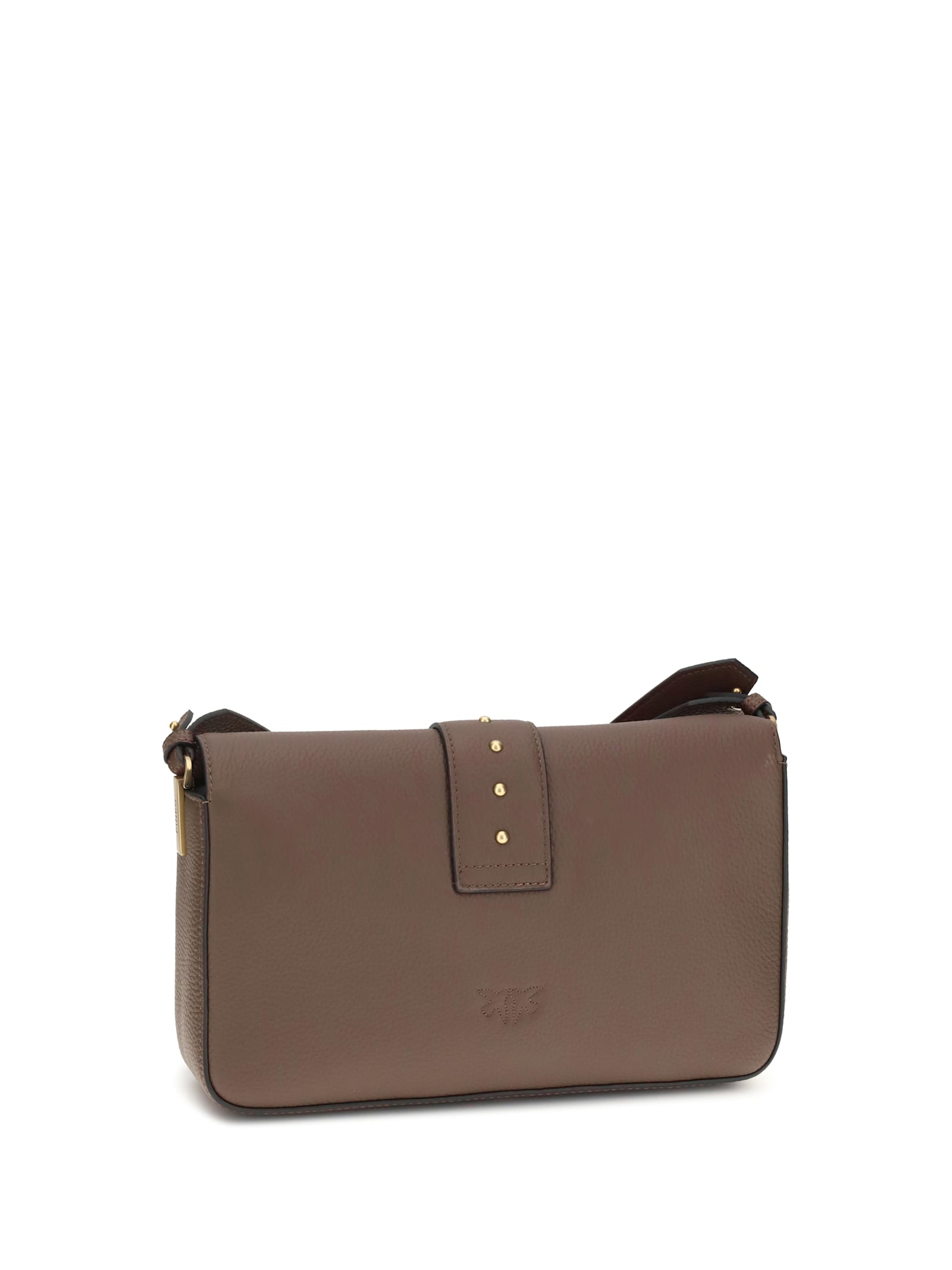 Pinko Love Leather Shoulder Bag