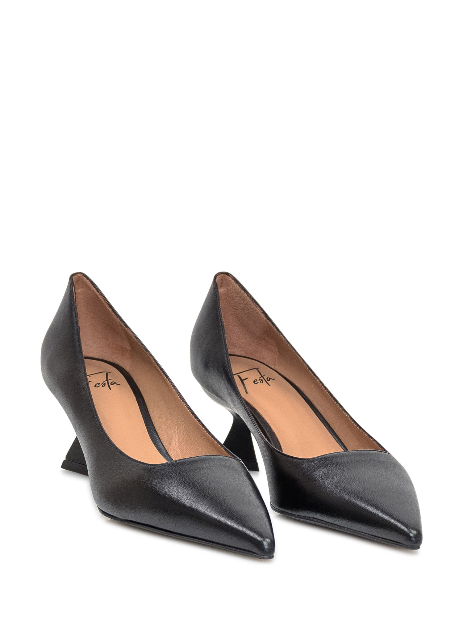 Shop Roberto Festa Nappa Heel In Nero