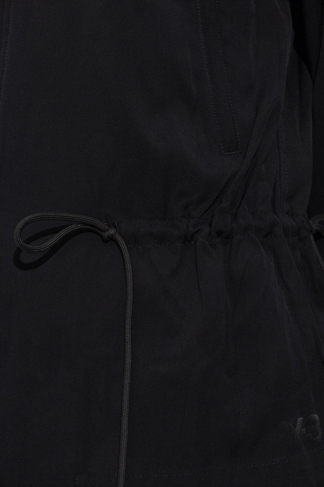 Y-3 Long-sleeved Hooded Jacket In Black
