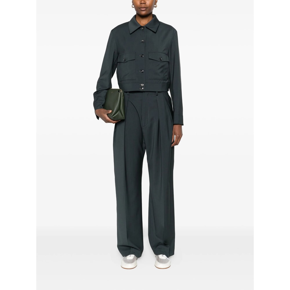 Barena Venezia Pleated-front Trousers In Black