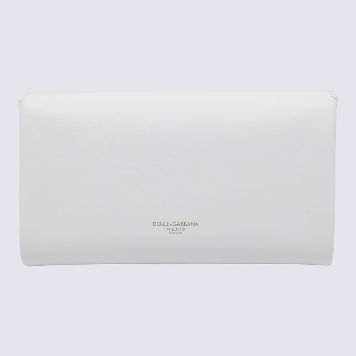 Dolce & Gabbana White Leather Shoulder Bag In White