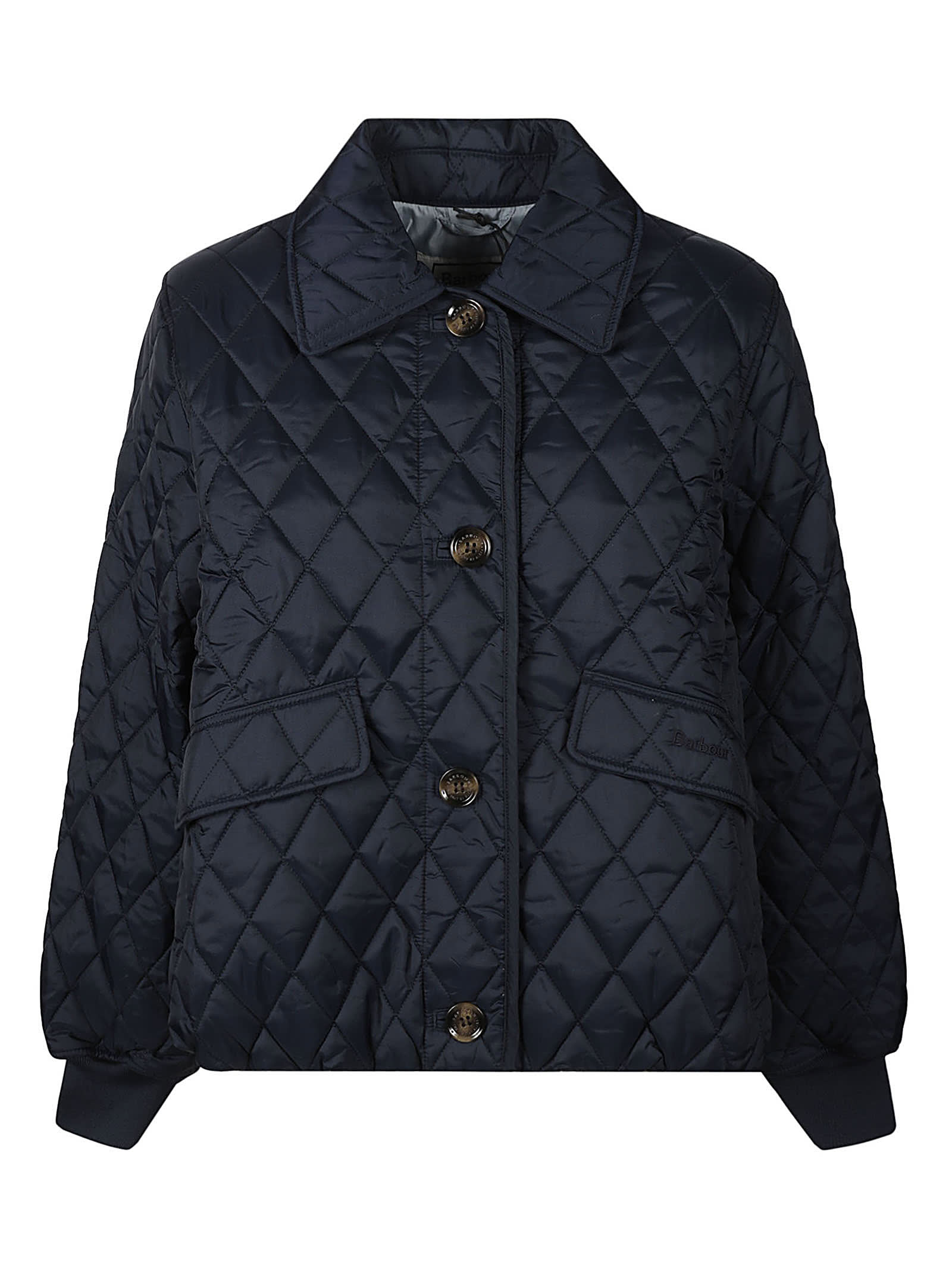 Shop Barbour Jamie Quilted Jacket In Navy