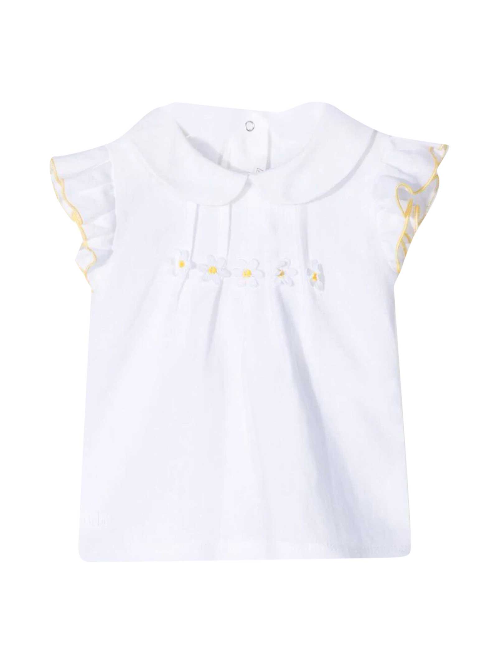 Lebebé Babies' Le Bebé Enfant White Top In Bianco