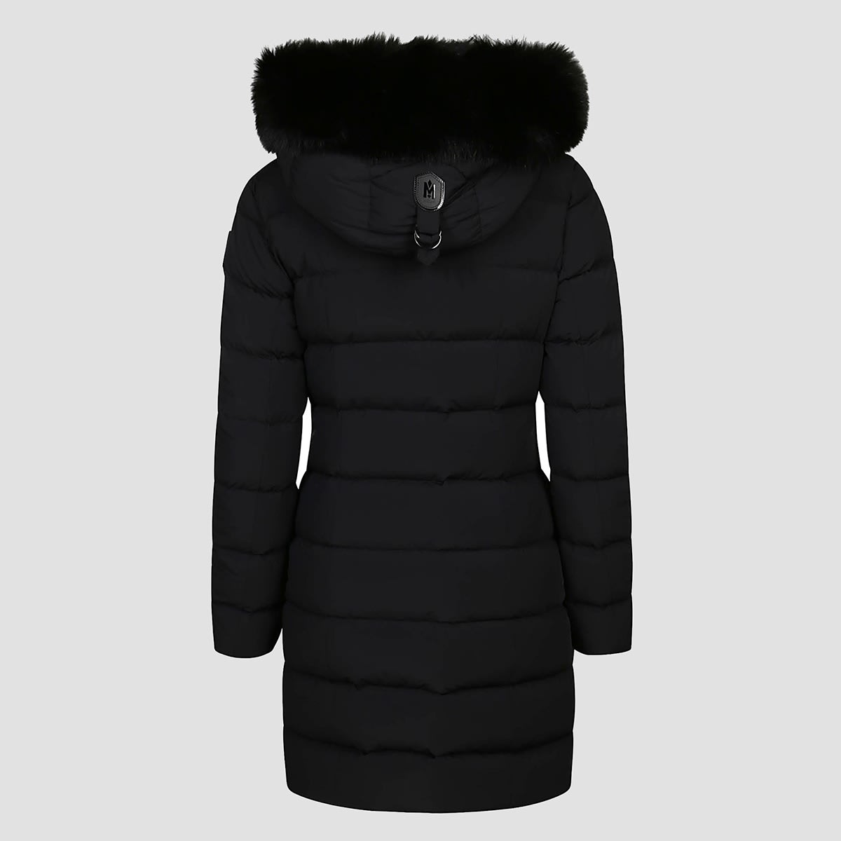 Mackage Black Stretch Nylon Down Jacket In Black