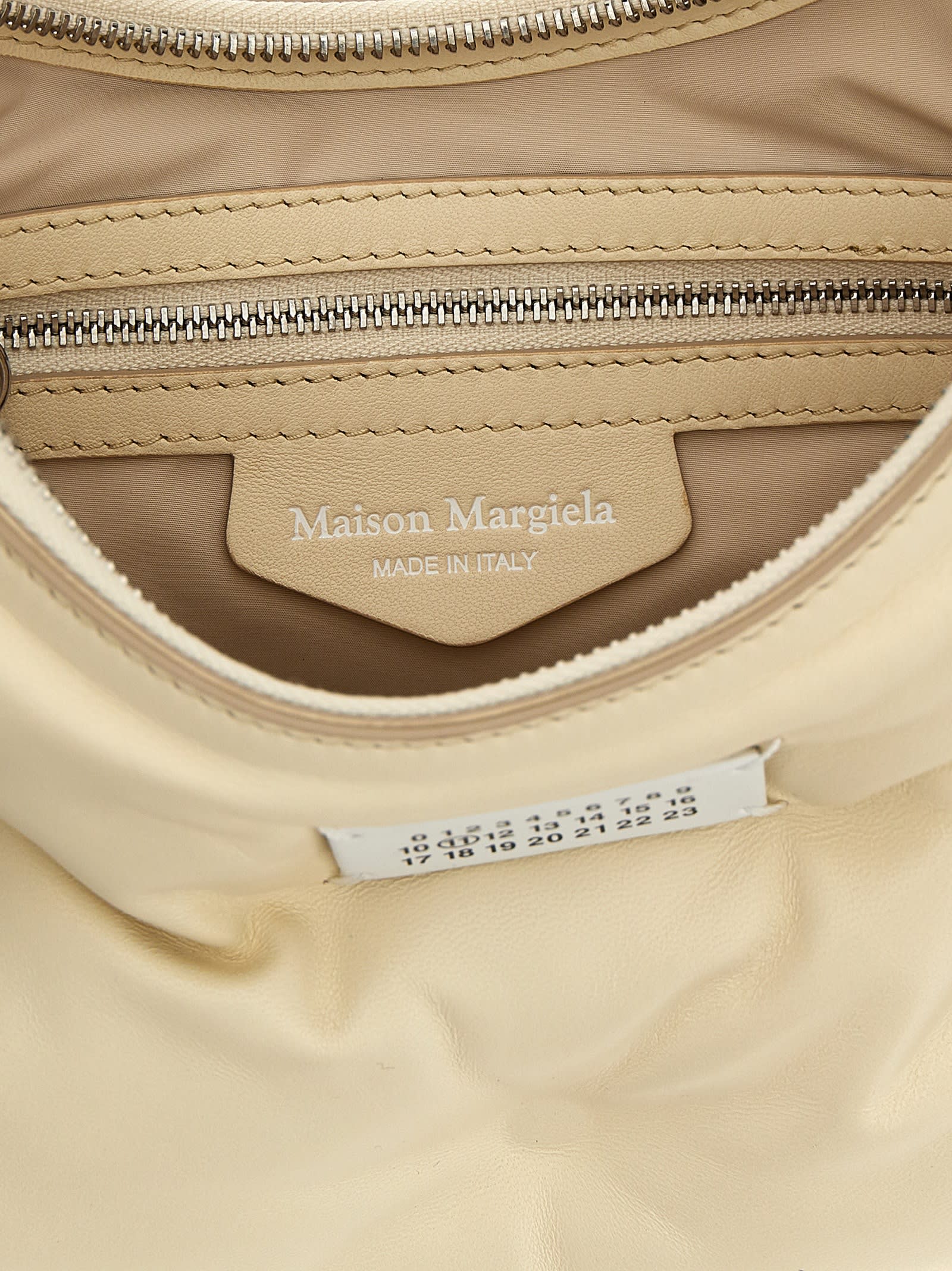 Maison Margiela Glam Slam Hobo Small Shoulder Bag In White
