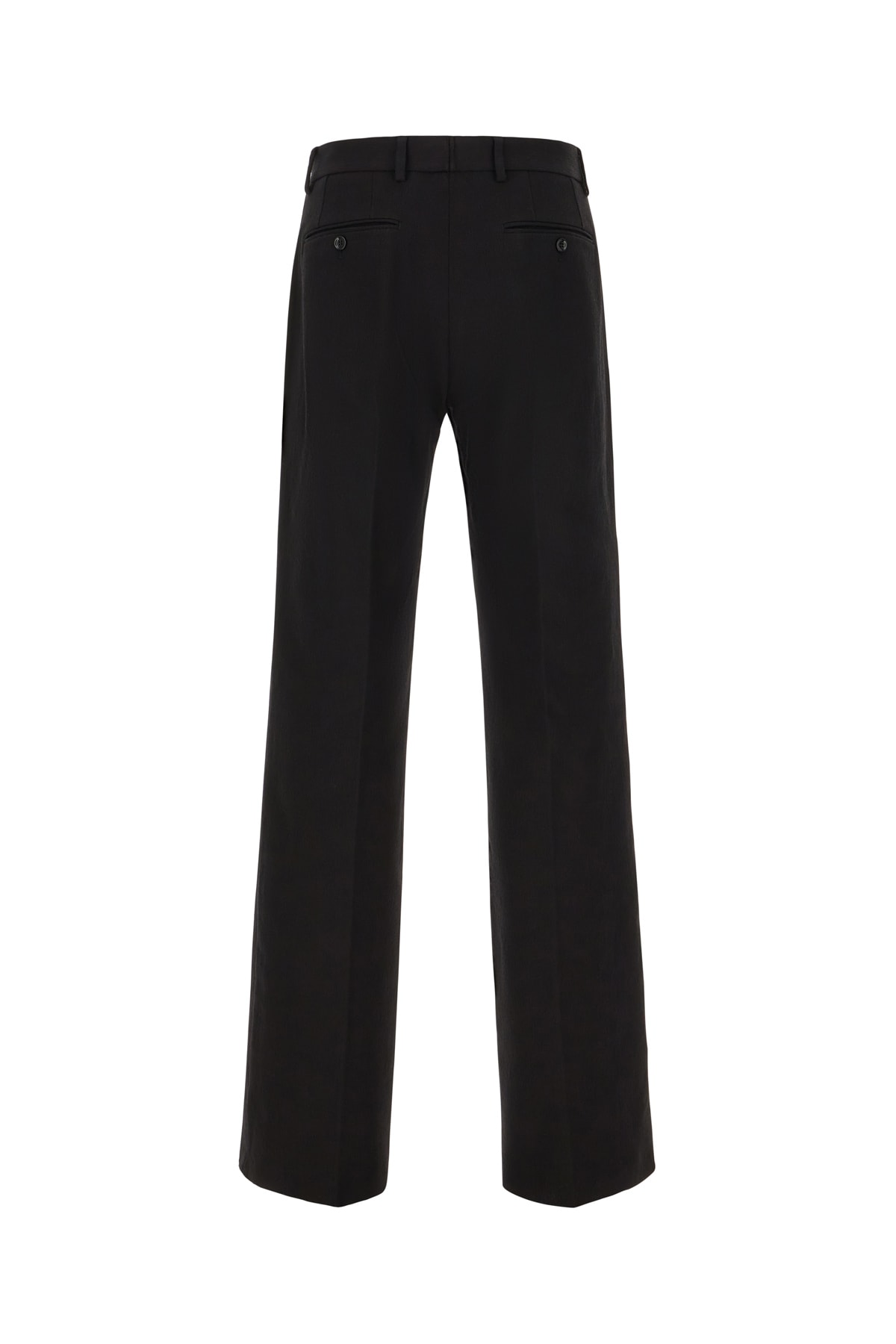 Shop Dolce & Gabbana Black Stretch Cotton Blend Pants In Nero