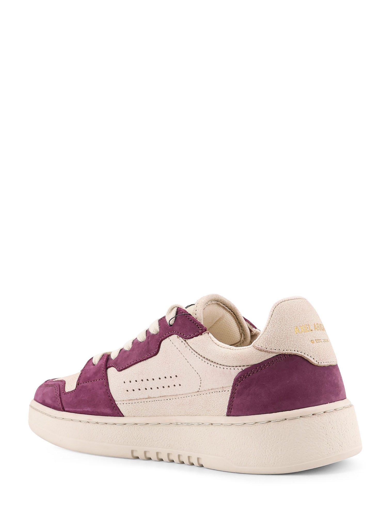 Axel Arigato Dice Lo Low-top Suede And Leather Sneakers In Purple