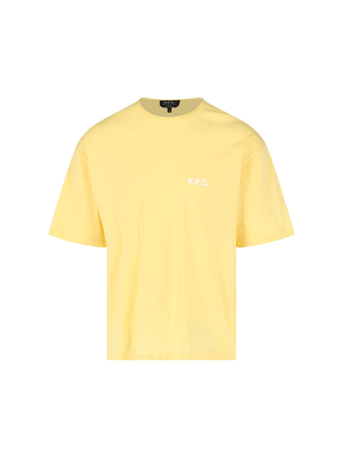 Apc Logo T-shirt In Yellow