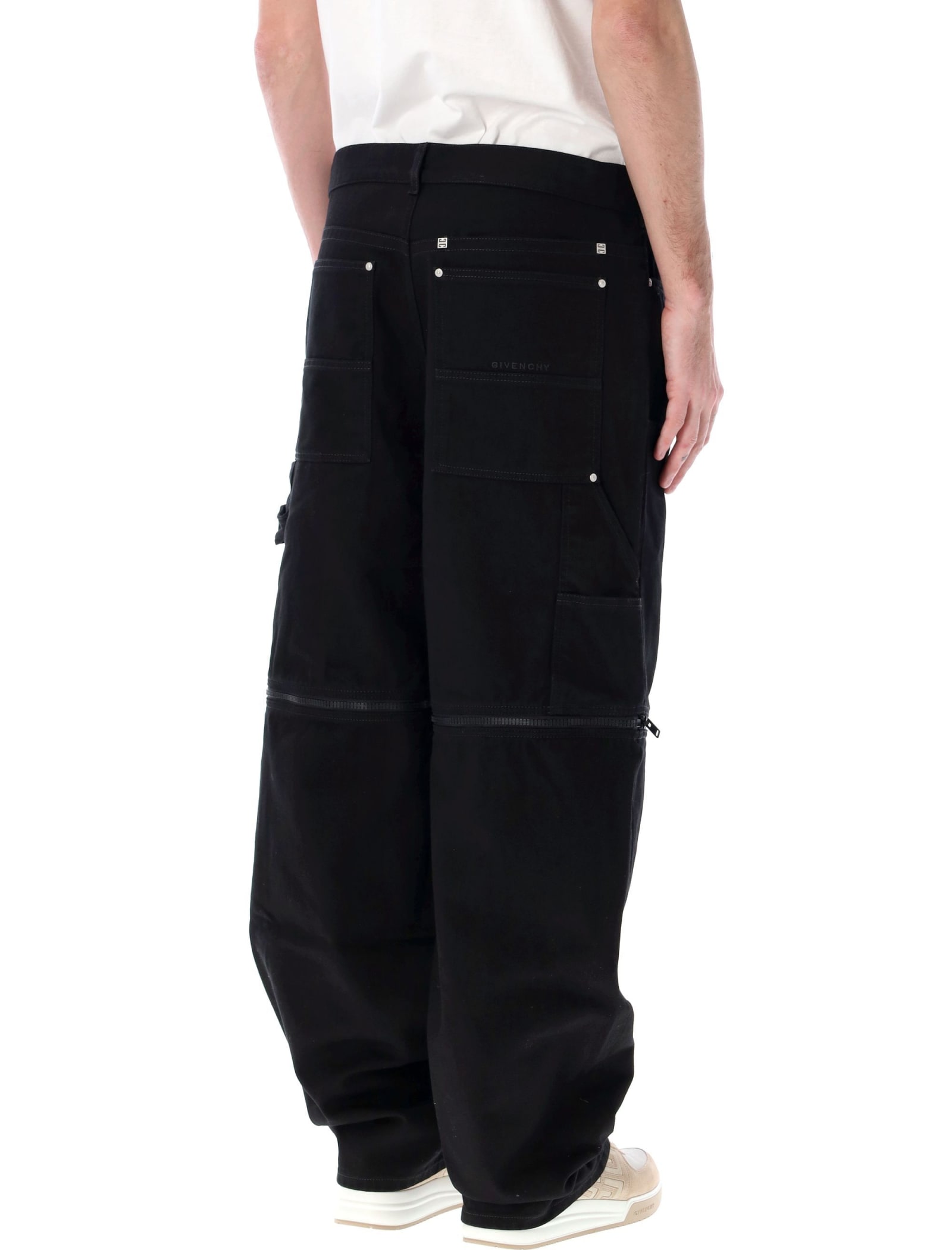 Shop Givenchy Cargo Pants In Black