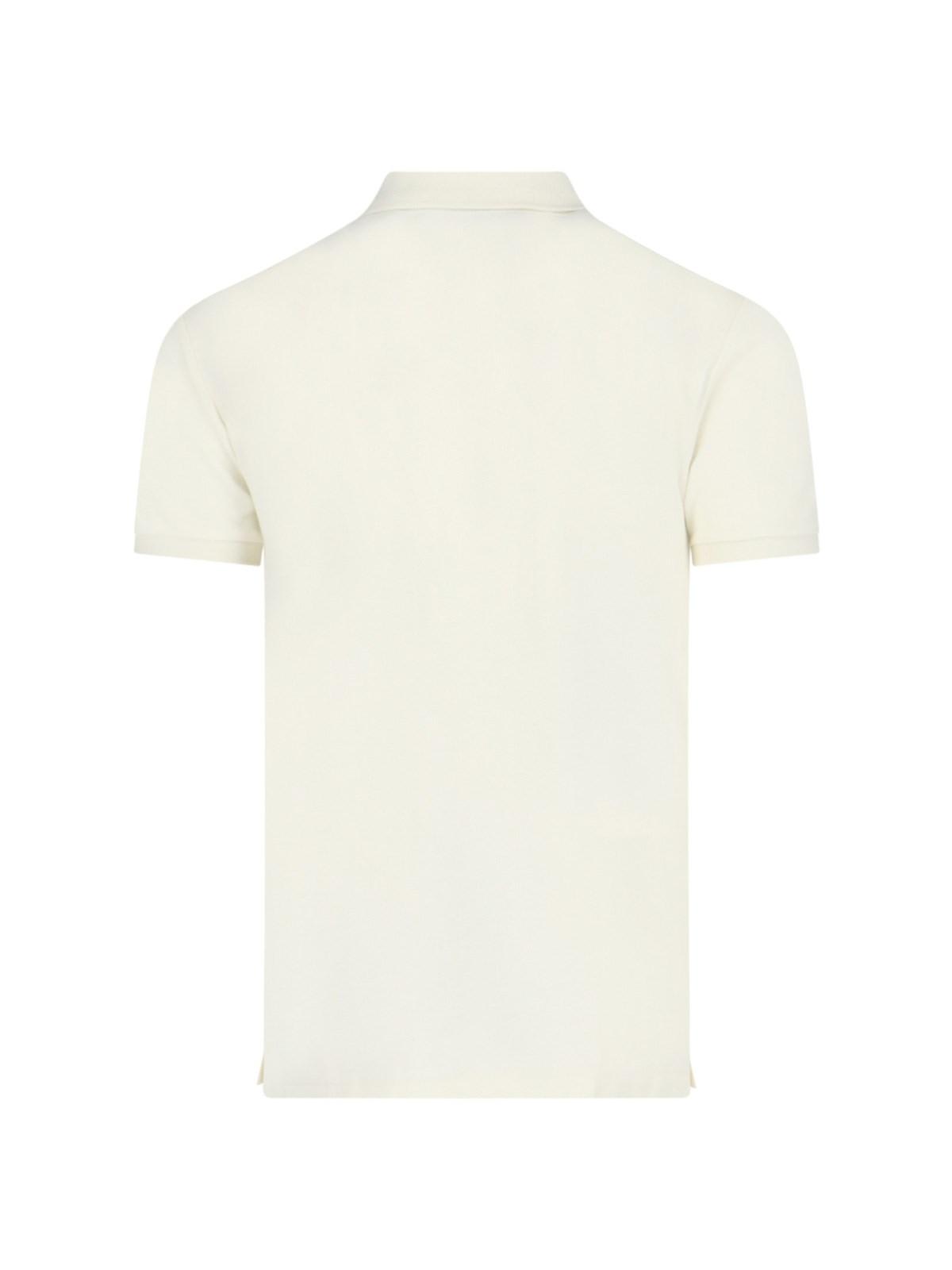 Shop Ralph Lauren Logo Polo Shirt In Parchment Cream