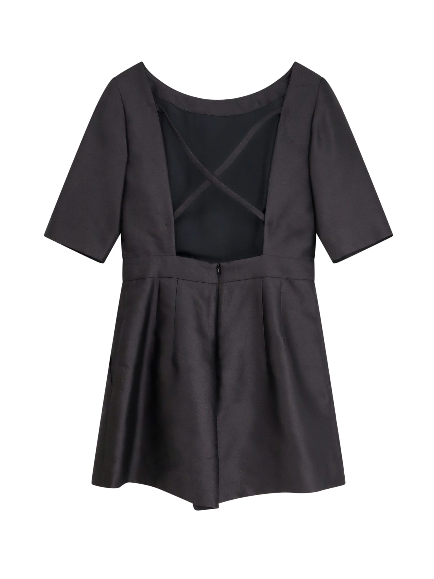 Shop Max Mara Silk And Cotton Jumpsuit In Black