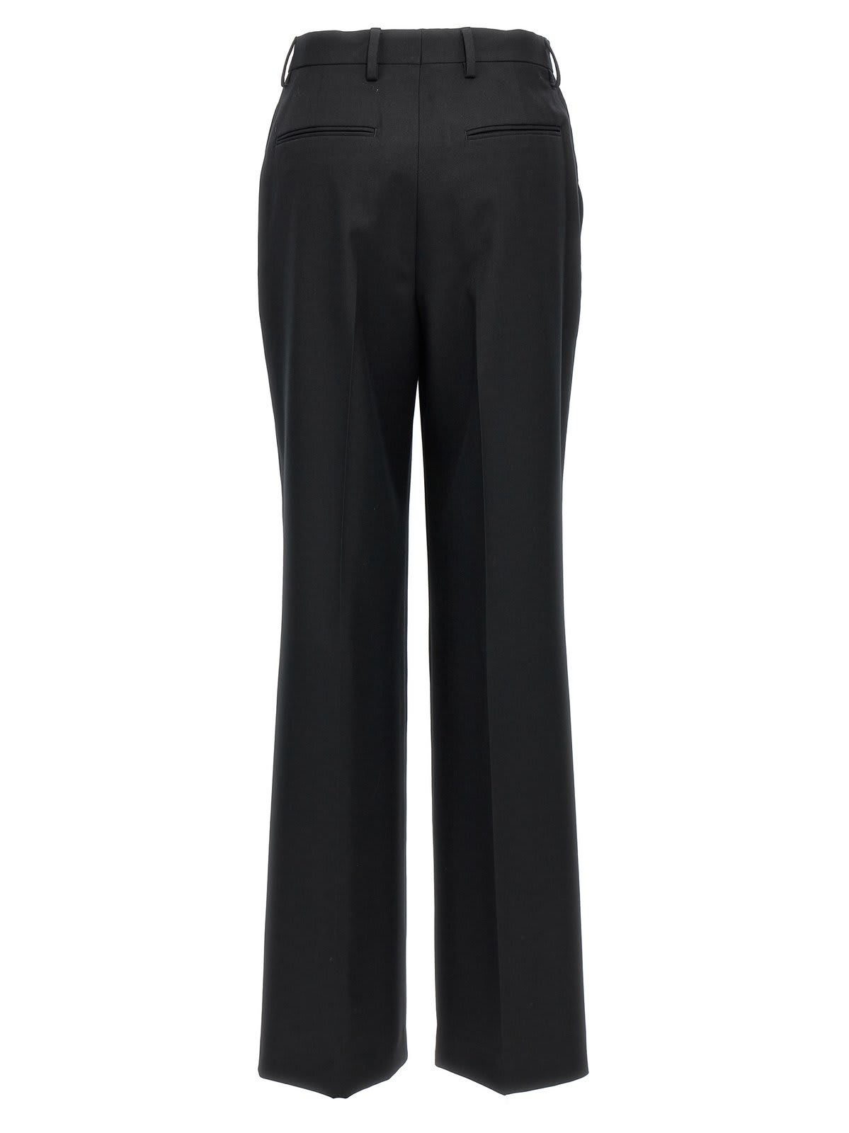 Dries Van Noten 'classic Pleated Straight Leg Trousers' In Black