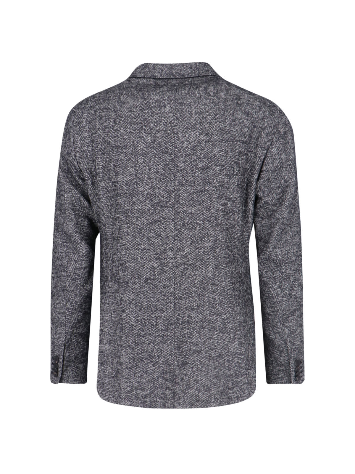 Shop Tagliatore Double-breasted Blazer In Gray