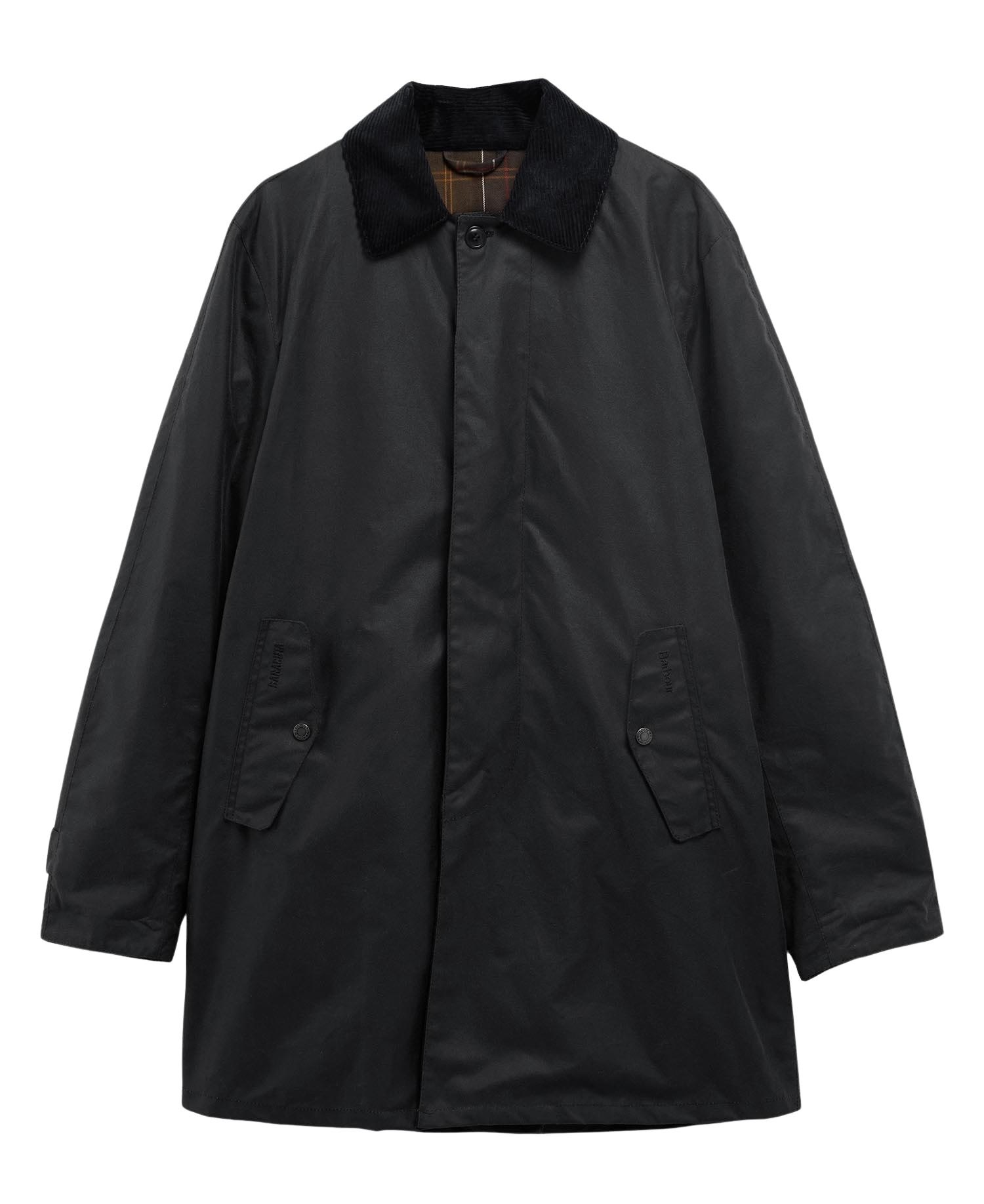 Baracuta X Barbour Corduroy-collar Coat In Black