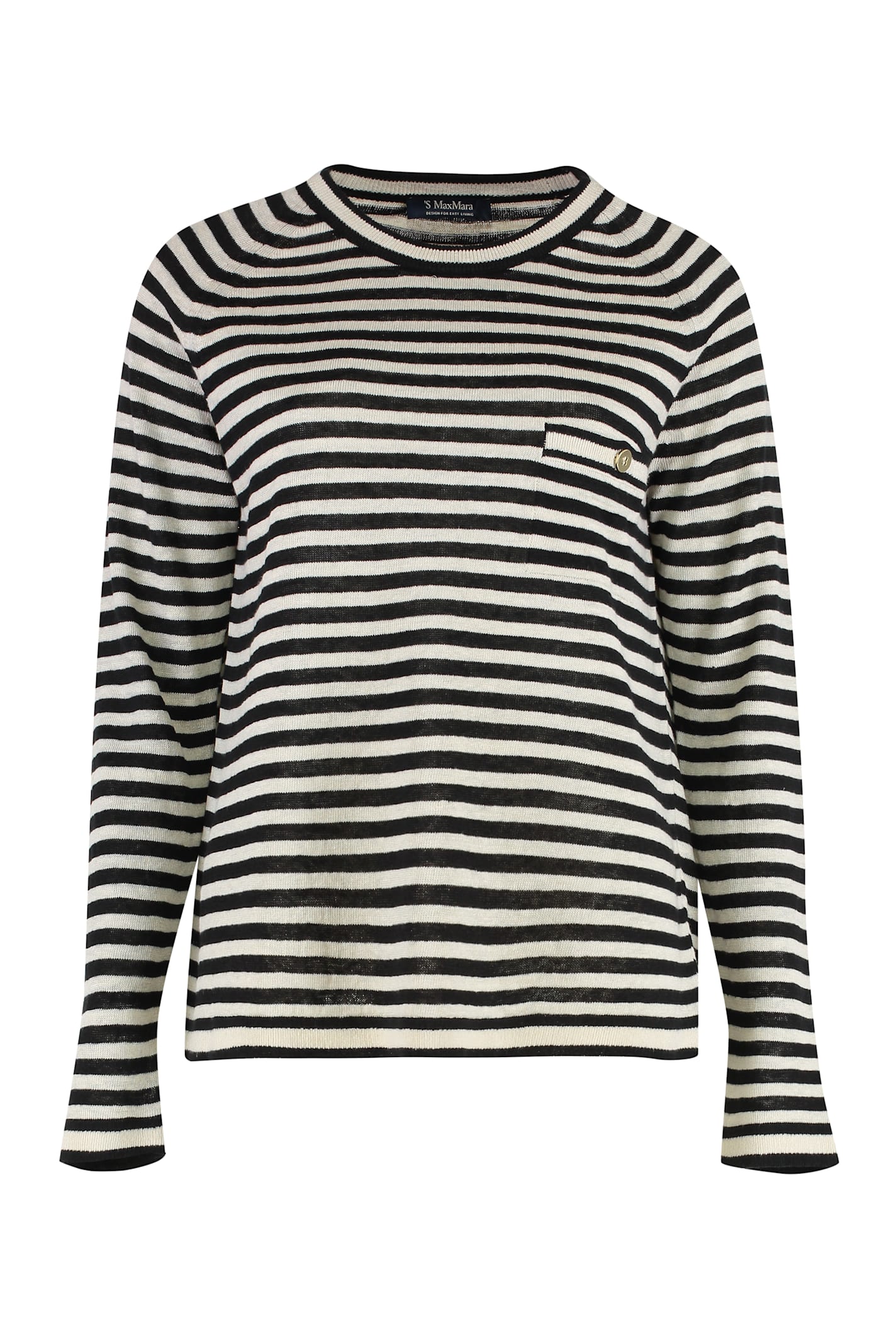 's Max Mara S Max Mara Linen Striped Sweater