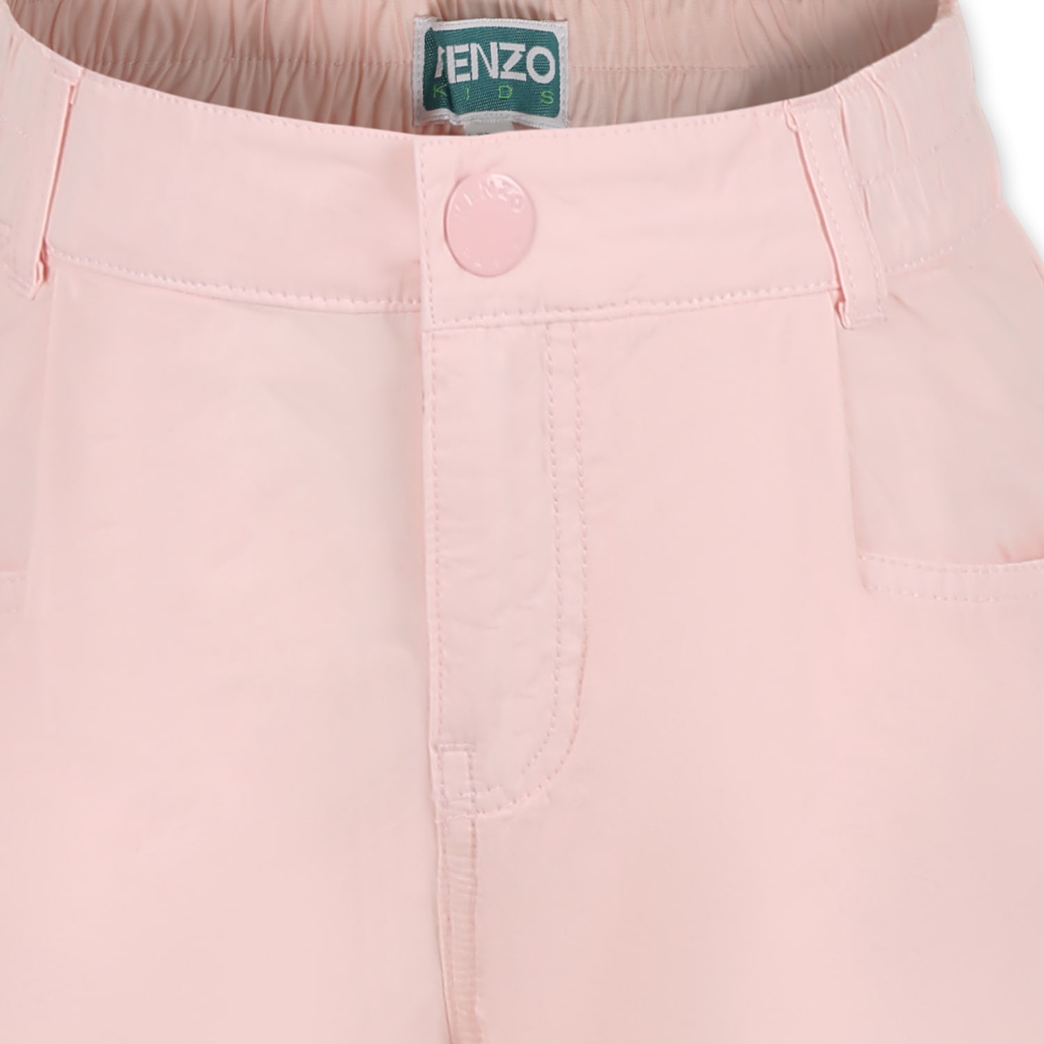 Kenzo Belt-loop Casual Pants In Pink