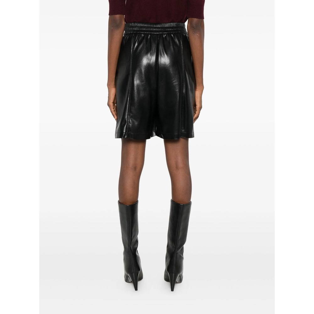 Pinko Elasticated-waist Shorts In Black