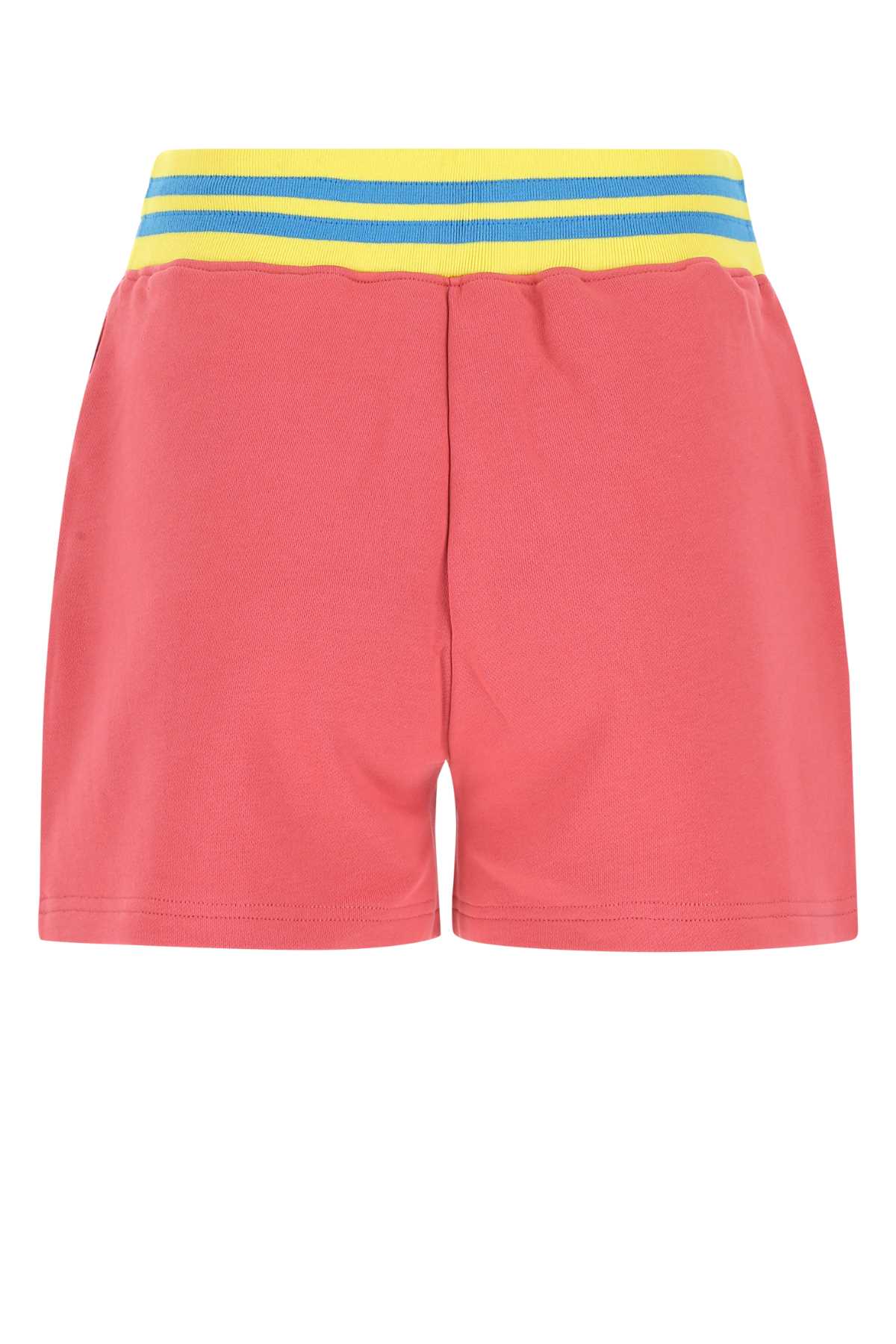 Shop Moschino Pink Cotton Shorts In 1206