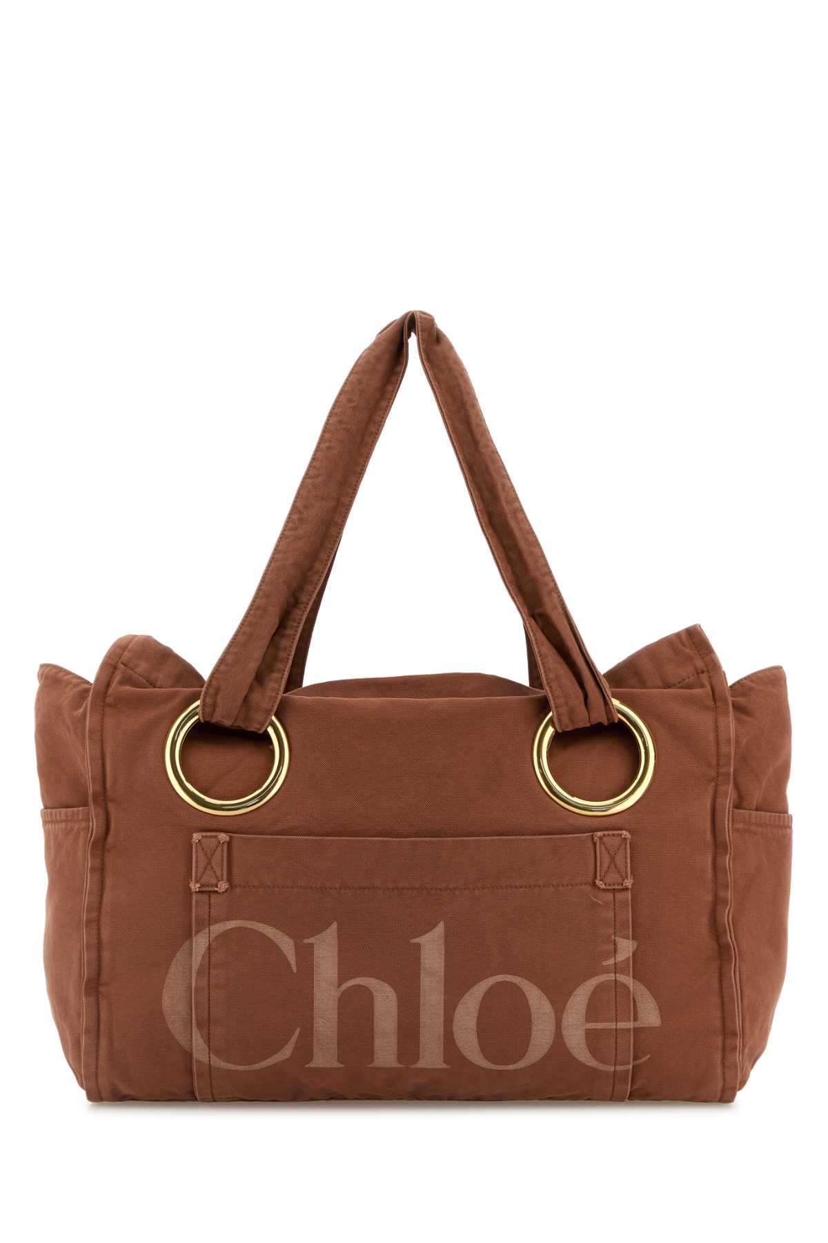 Chloé Brick Canvas Shopping Bag