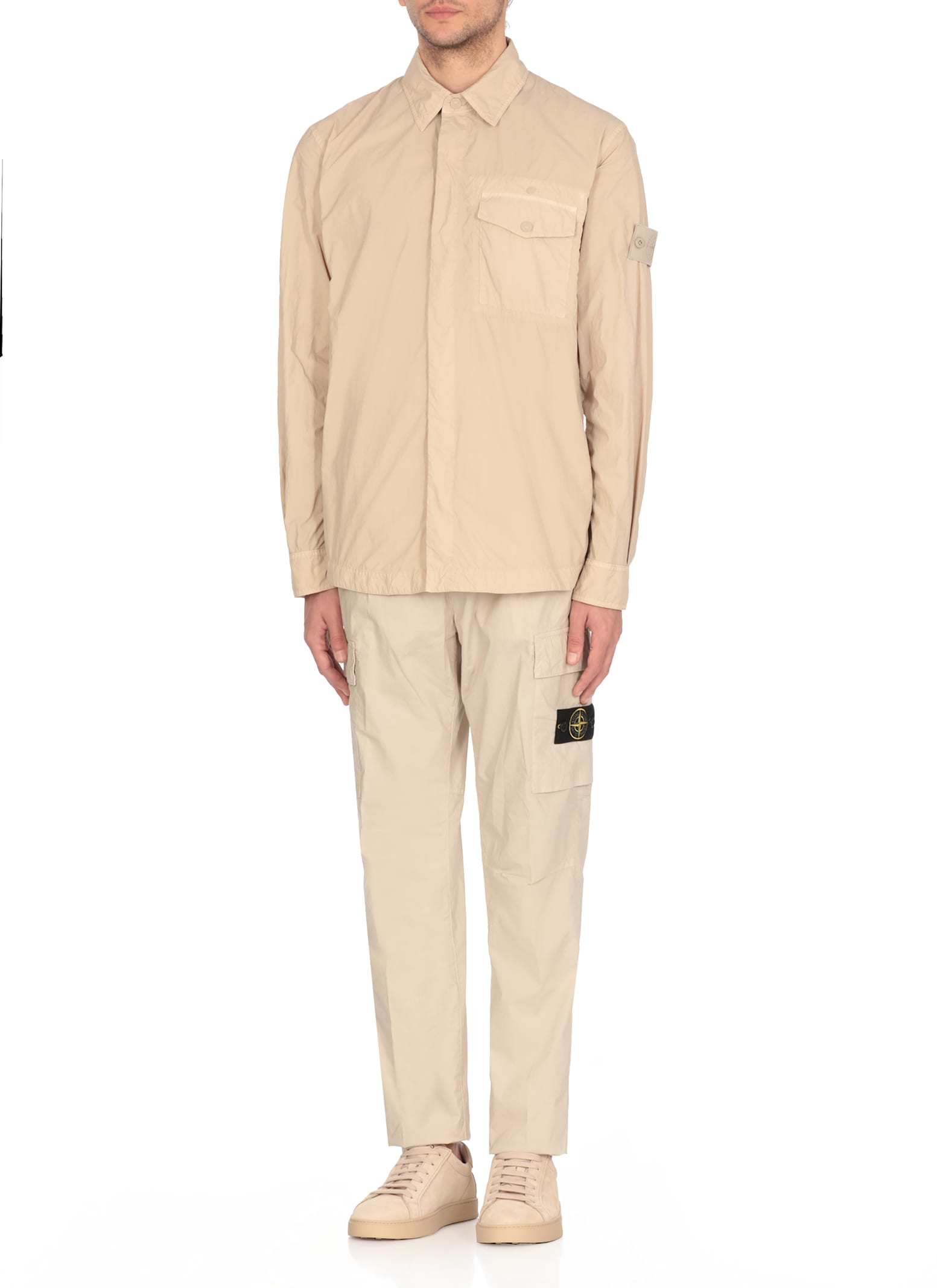 Stone Island Ghost Shirt In Neutral