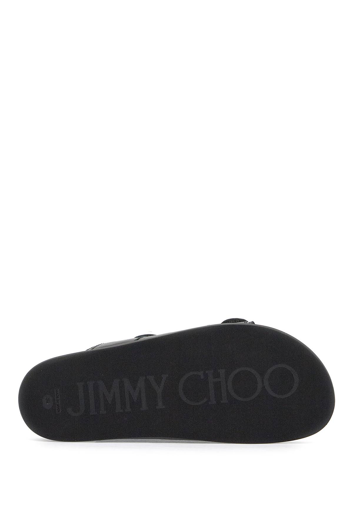 Shop Jimmy Choo Fayce Slides In Black (black)