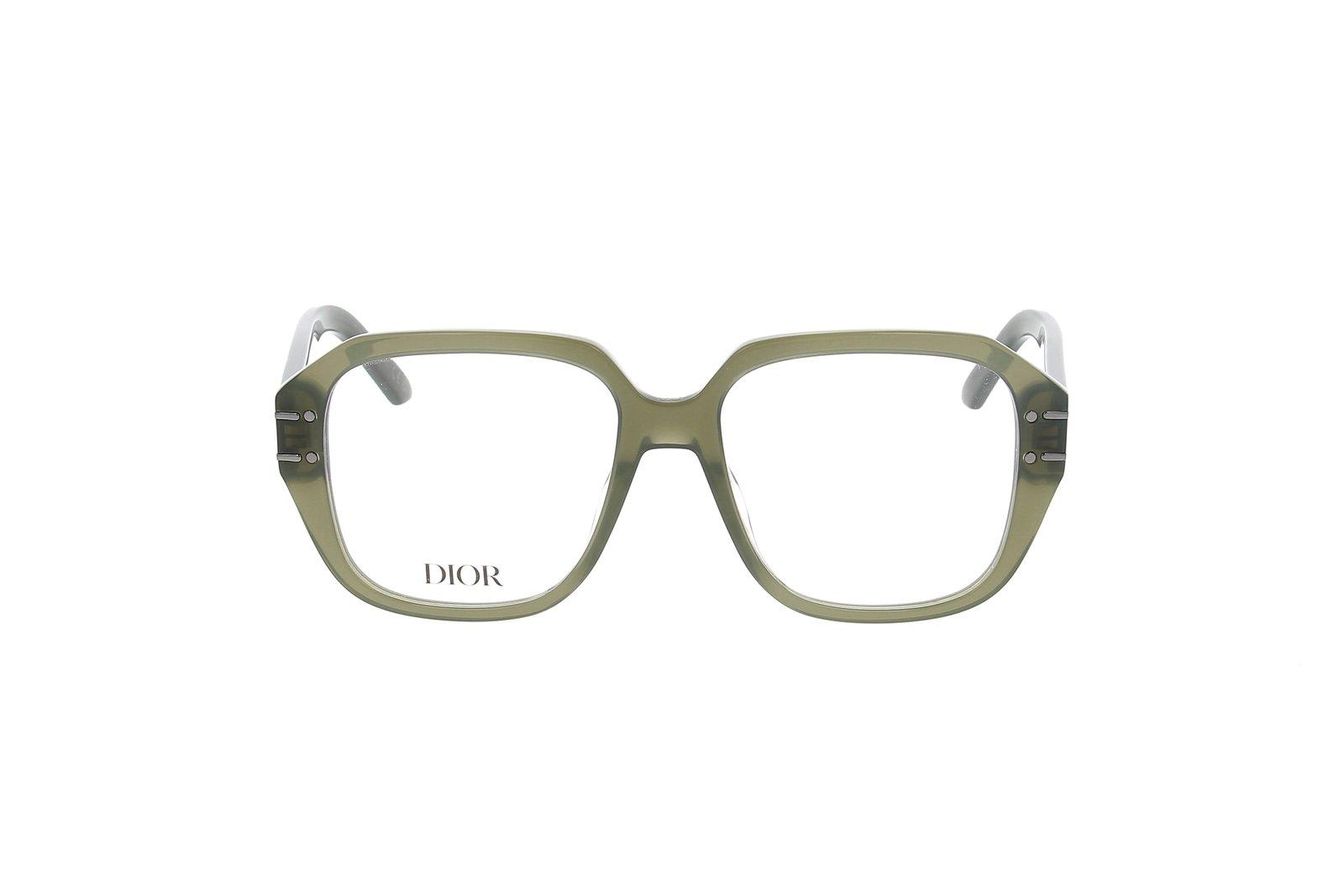 Shop Dior Square Frame Glasses In 5500