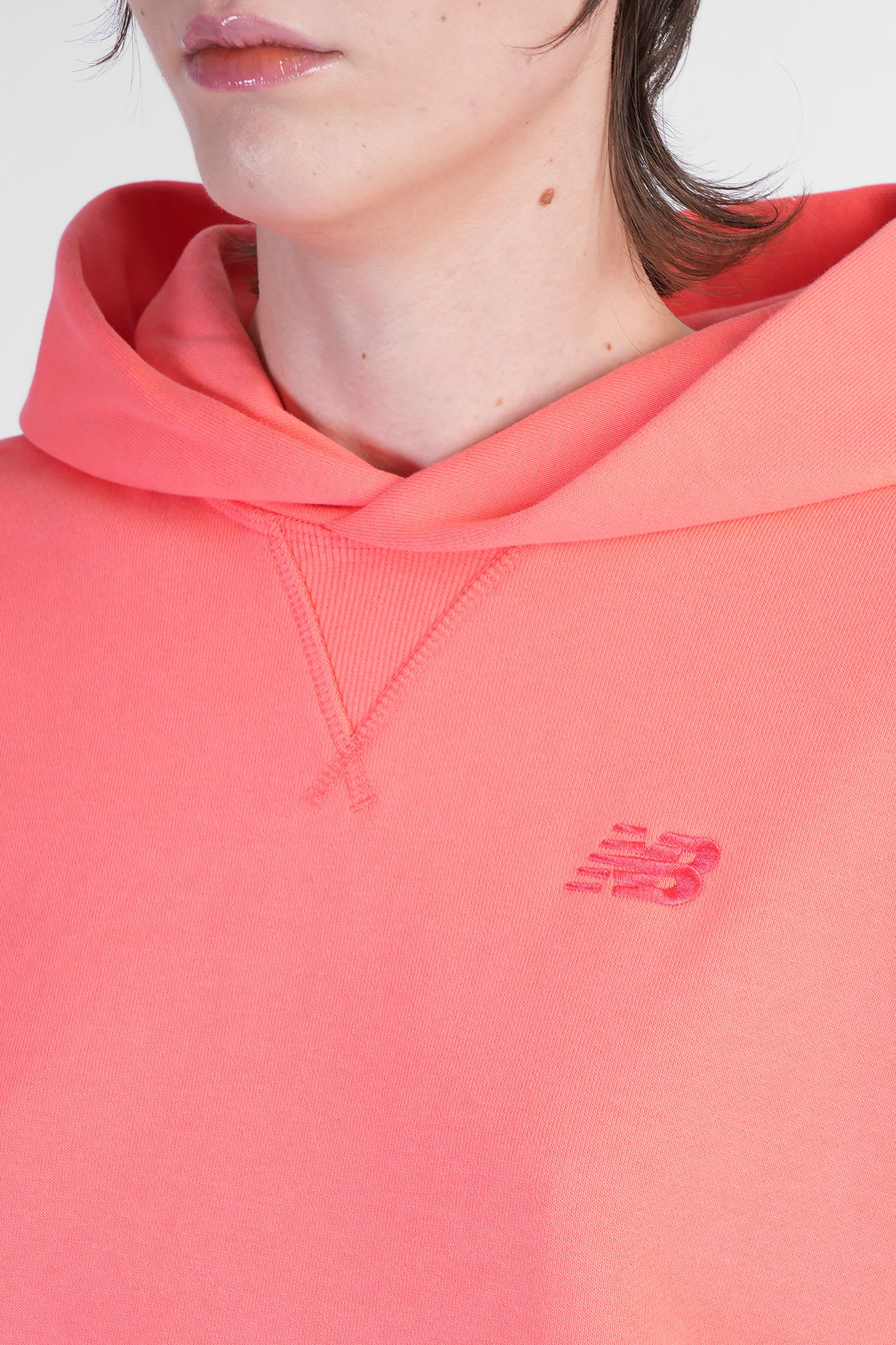 New Balance Sweatshirt In Orange Cotton In Red