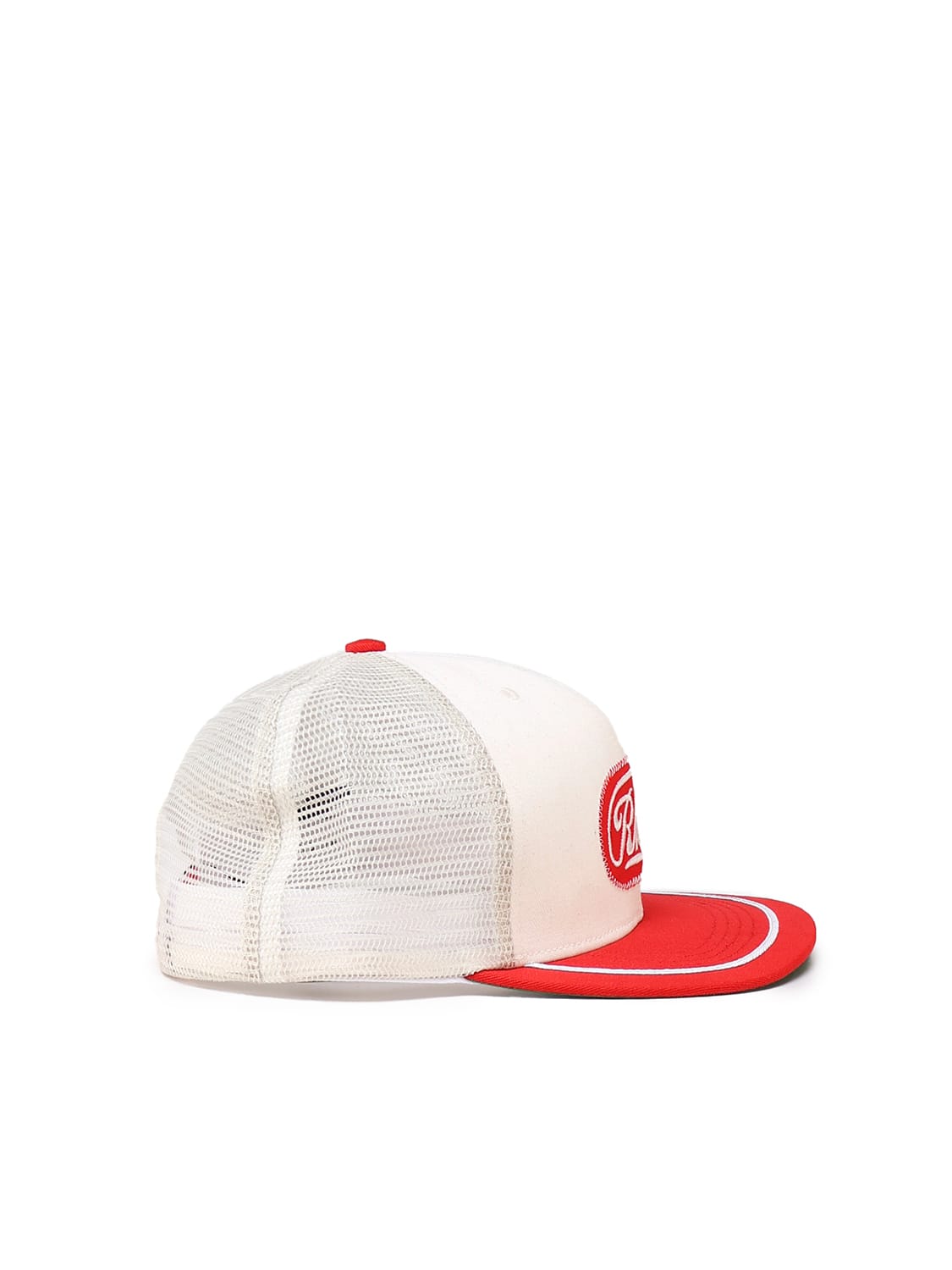 Shop Rhude Baseball Hat Logo In White, Red