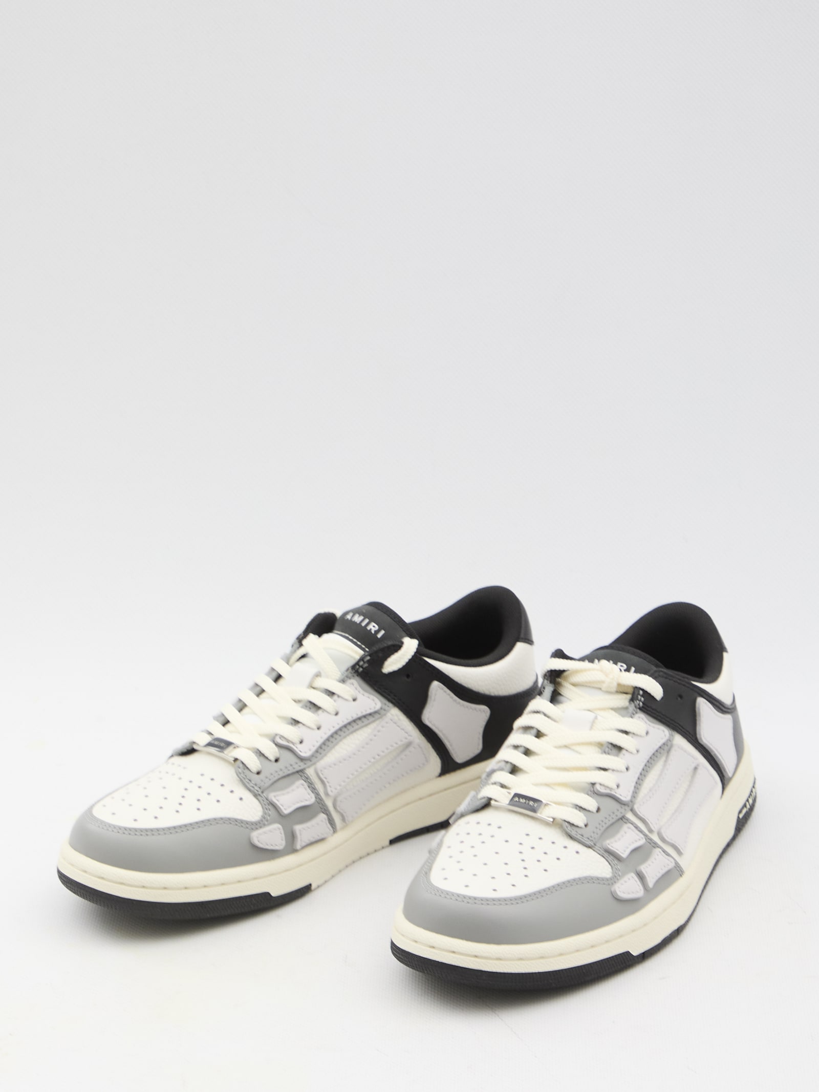 Shop Amiri Skel-top Low Sneakers In Black