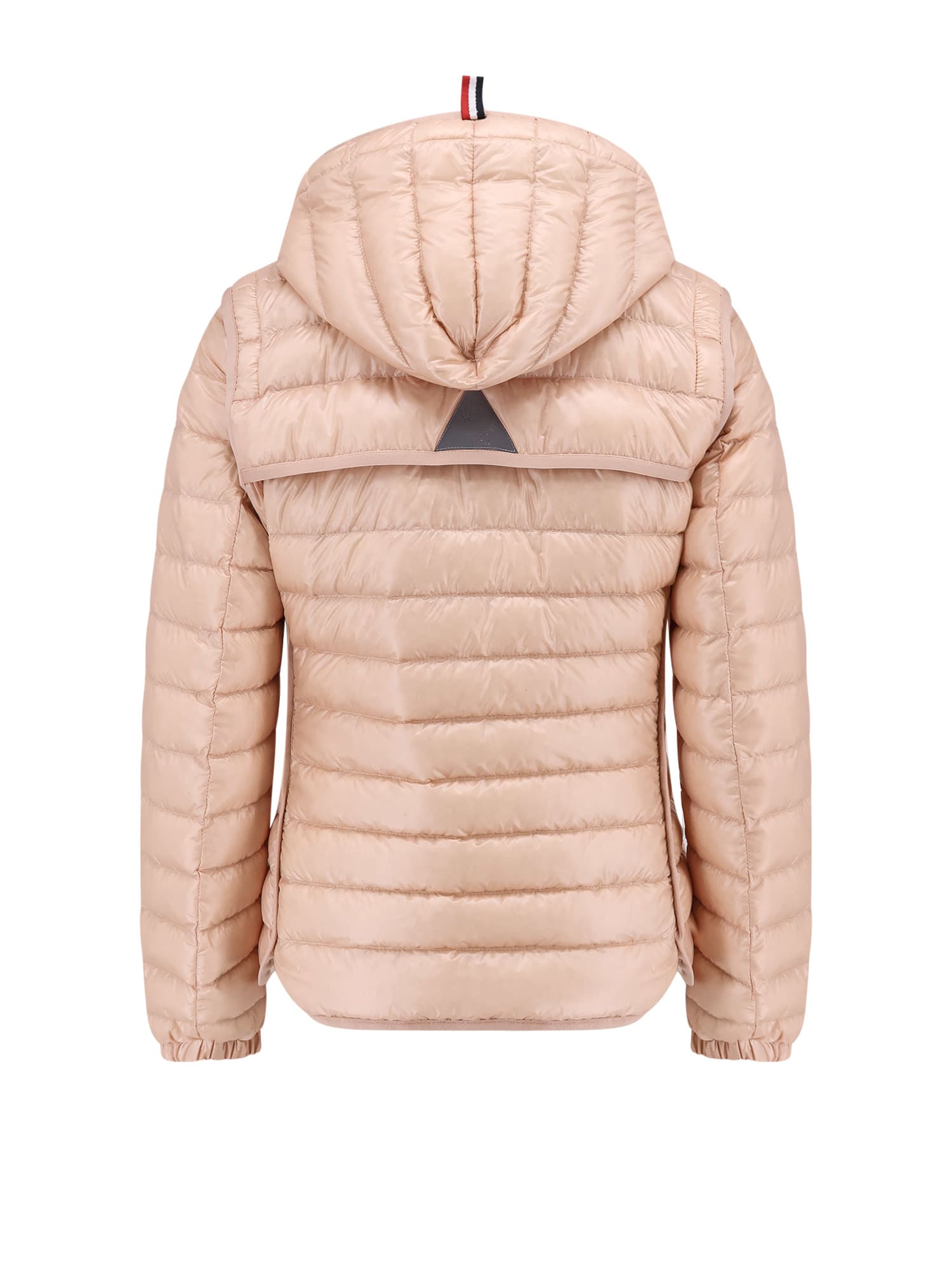 Moncler Karura 2-in-1 Hooded Short Down Jacket In Pink