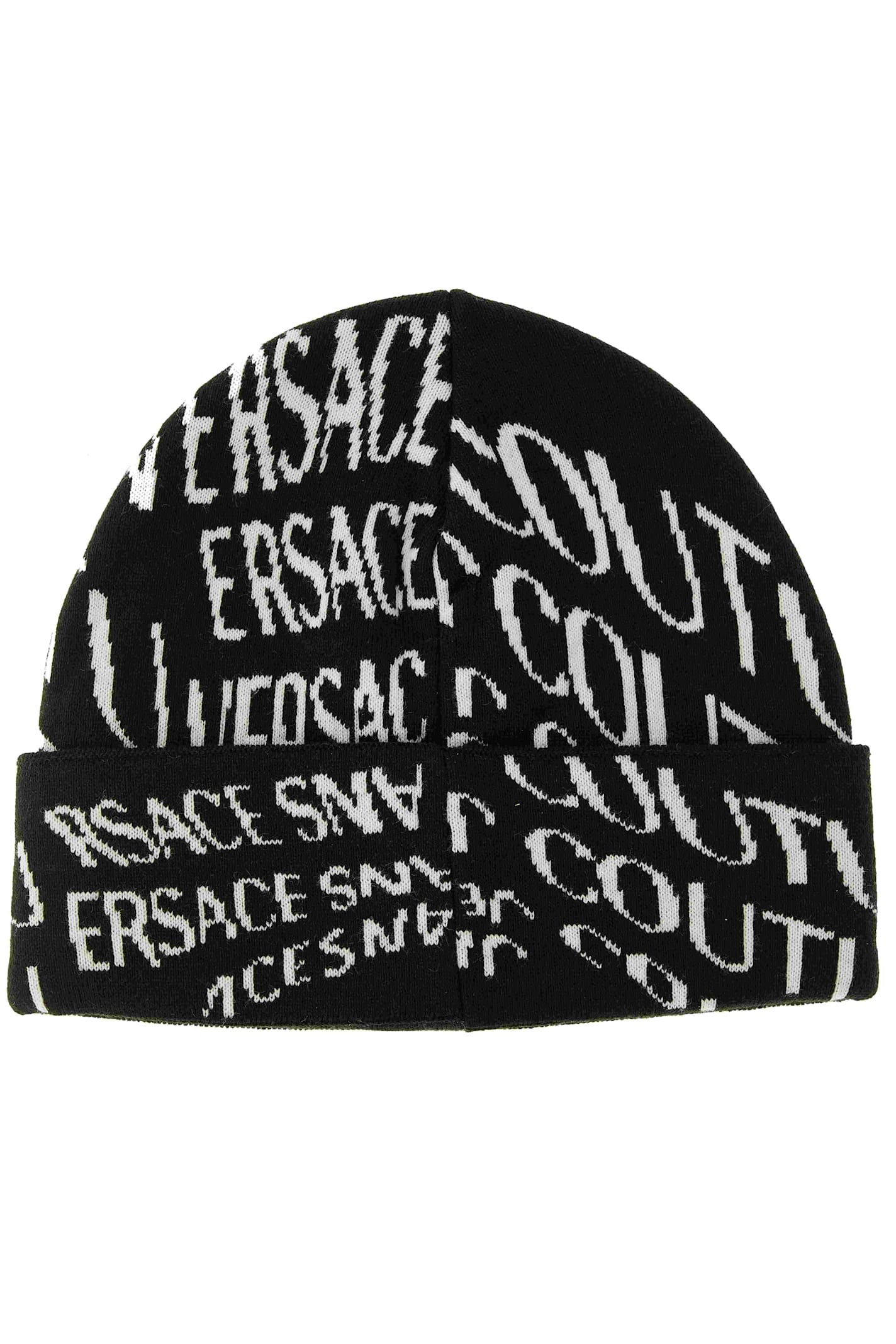Versace Jeans Couture Womens Beanie In Black