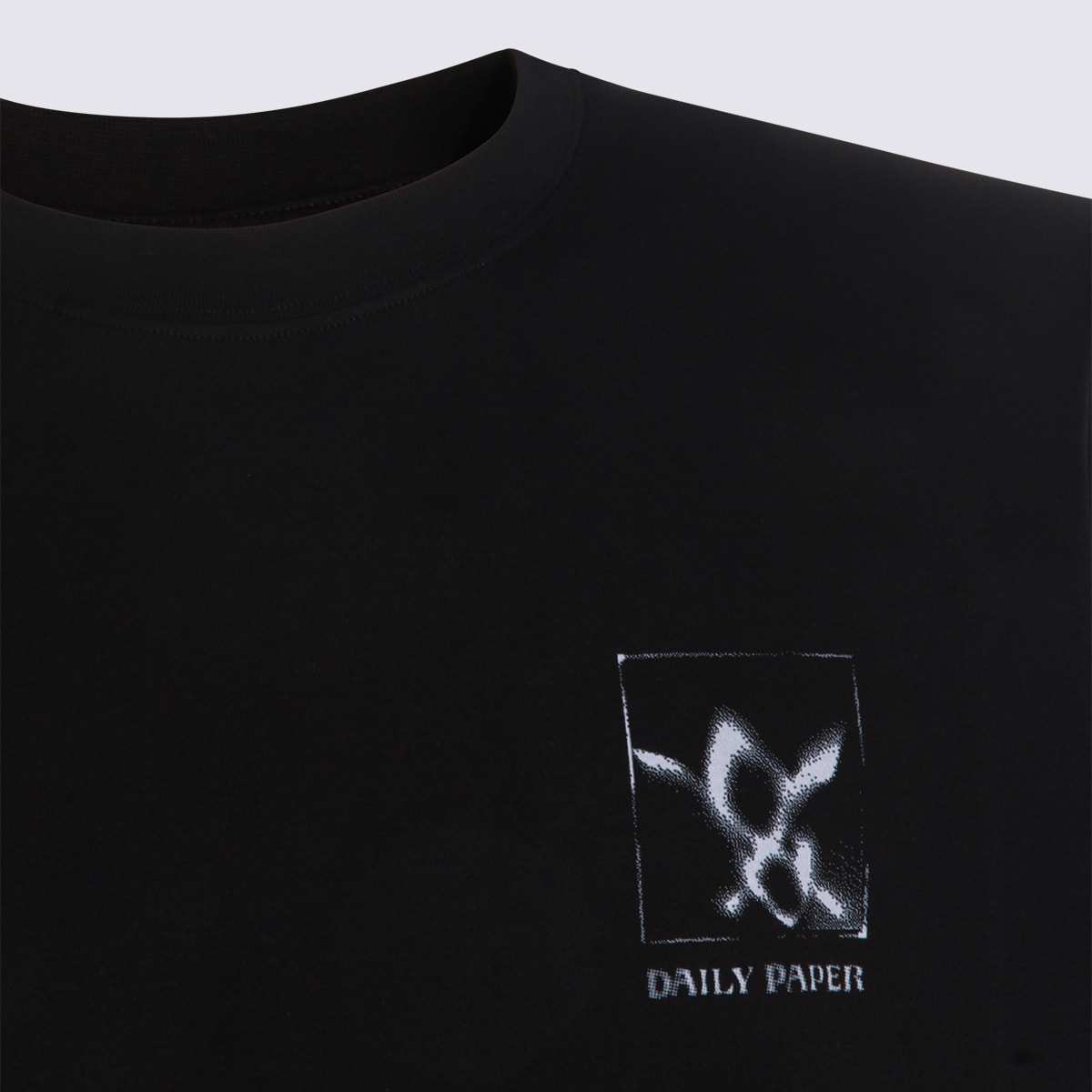 Daily Paper Black Cotton T-shirt In Blue