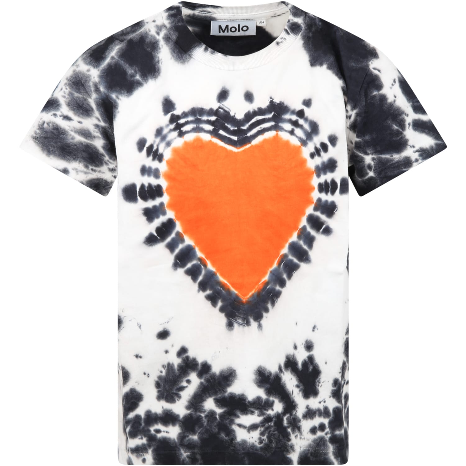 Molo Multicolor T-shirt For Kids With Heart