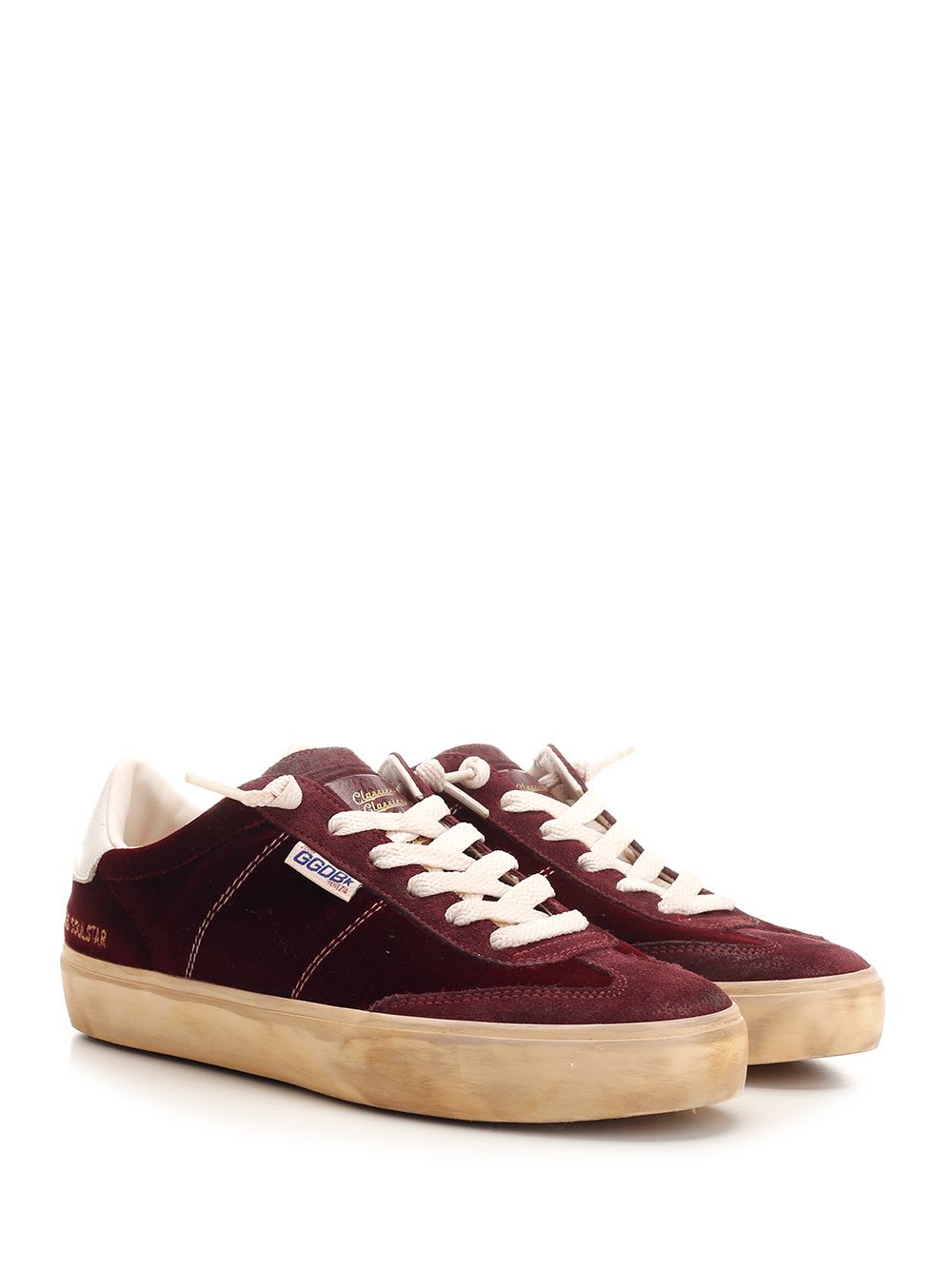 Shop Golden Goose New Soul Star Sneakers In Bordeaux