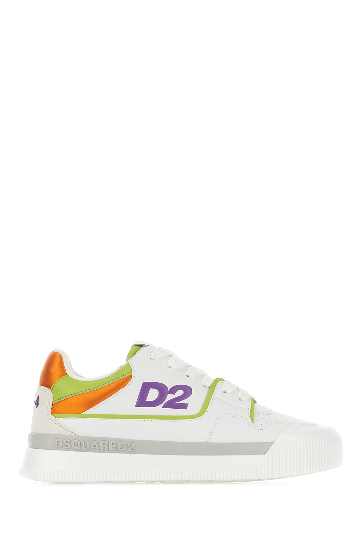 Dsquared2 Multicolor Leather And Polyester New Jersey Sneakers In M2781