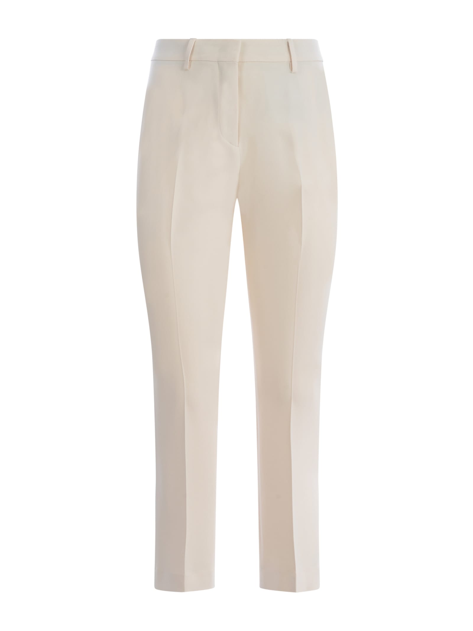 Shop Etro Trousers  In Viscose Blend In Beige Chiaro