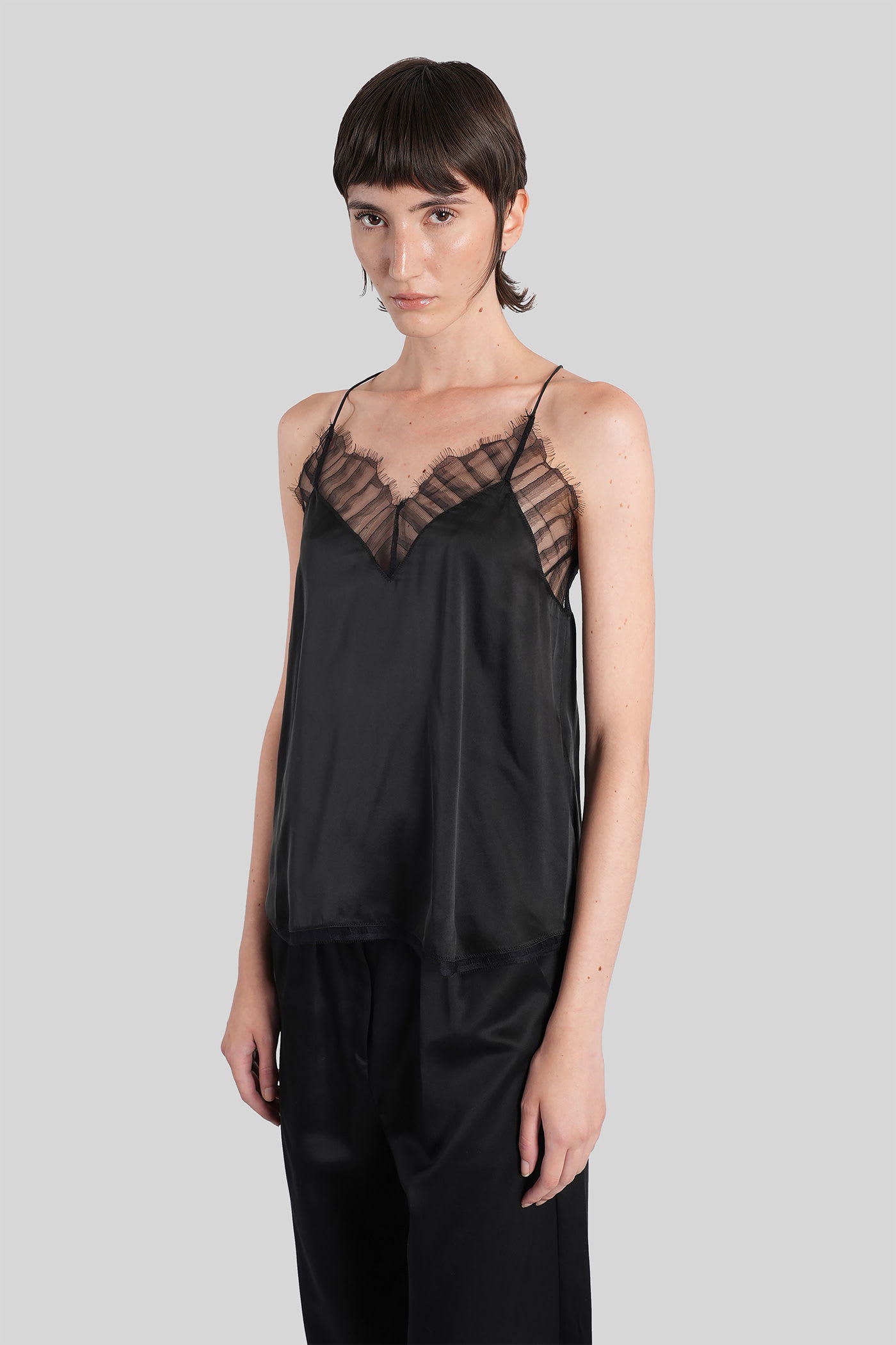 Iro Berwyn Top In Grey In Black