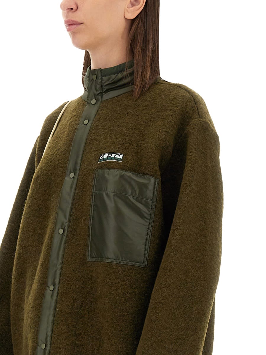 Shop Apc Blouson Ewan In Brown