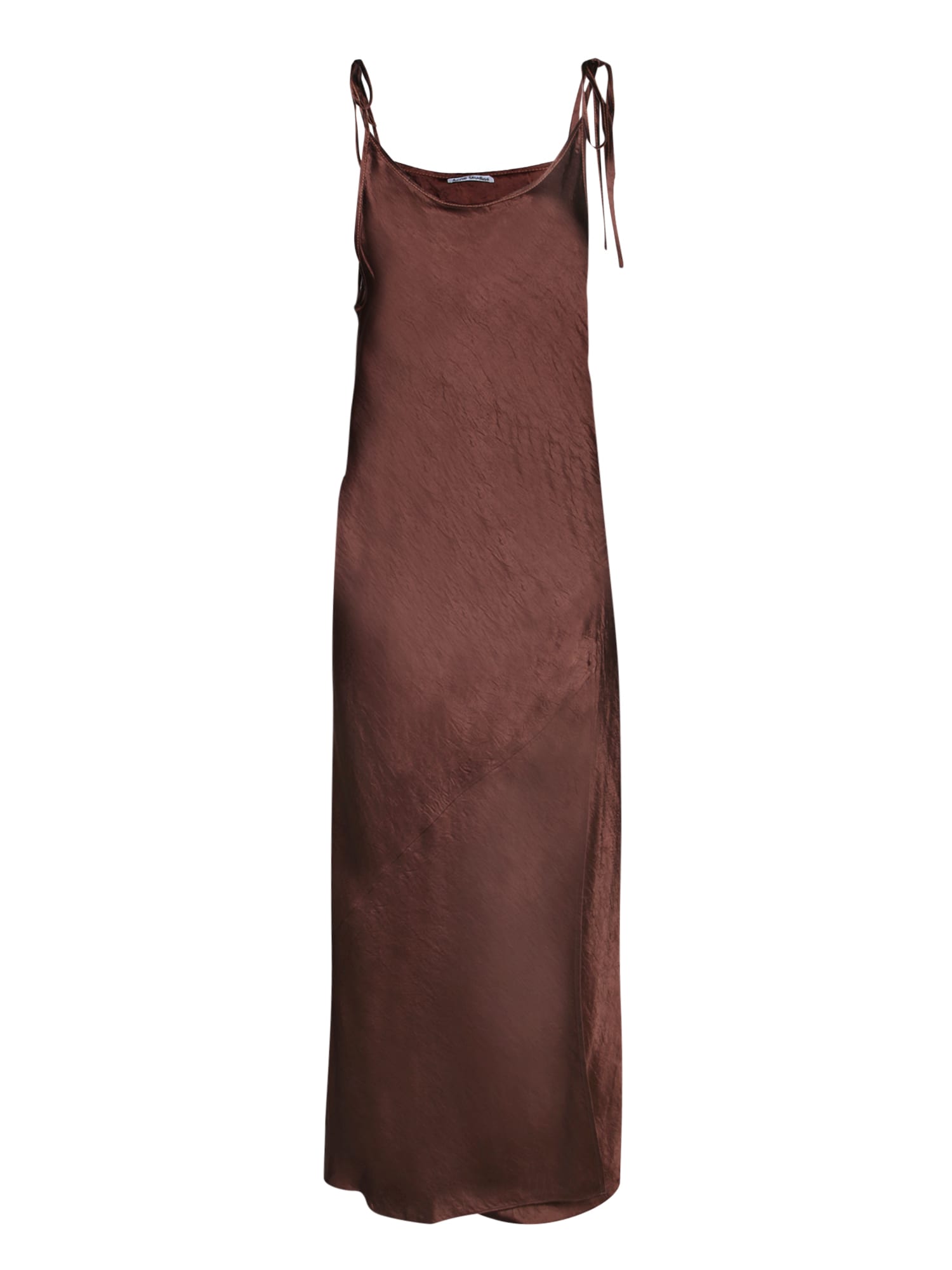 Shop Acne Studios Drapared Brown Dress