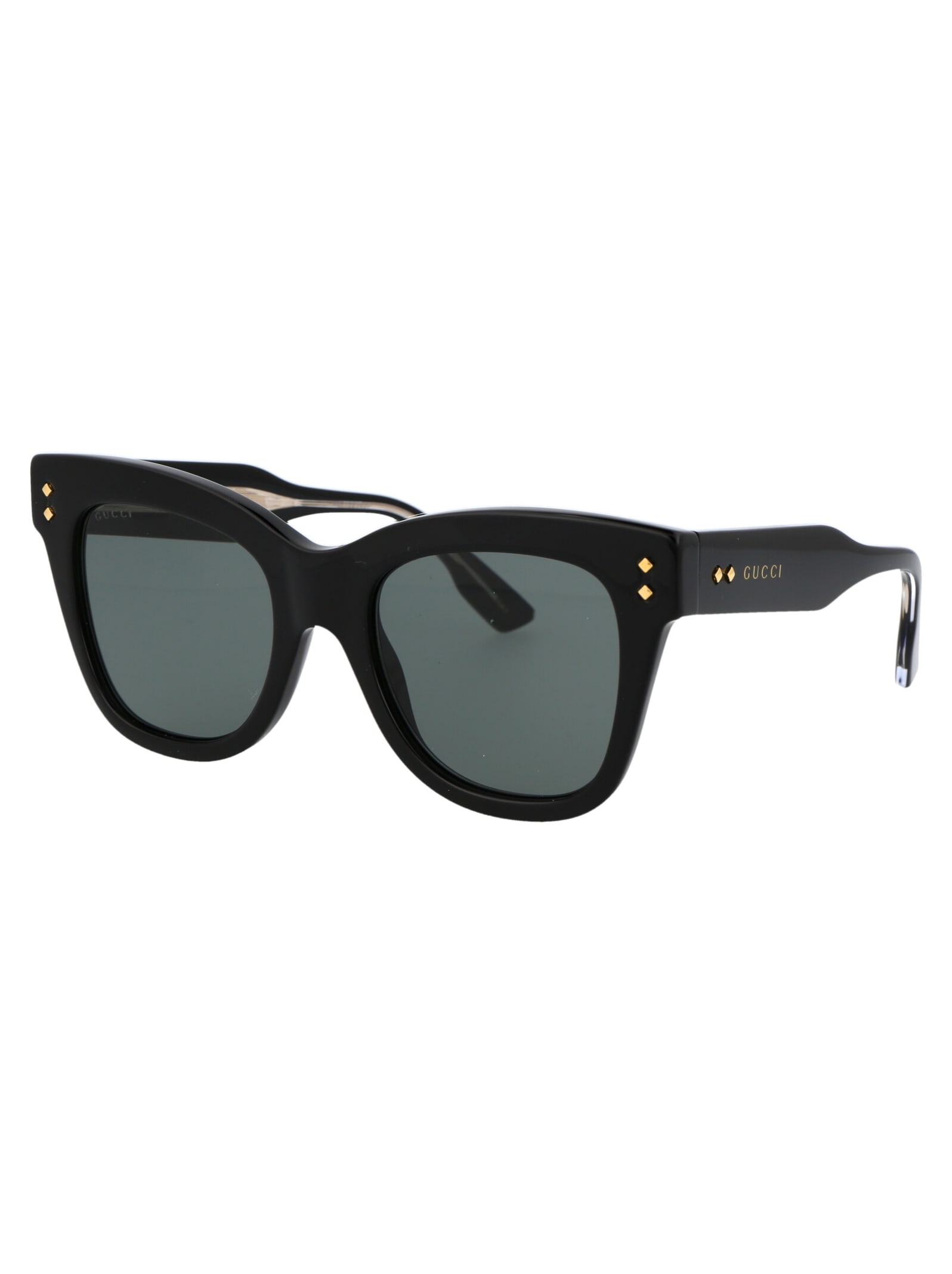 Gucci Gg1082s 001 Butterfly Sunglasses In Black