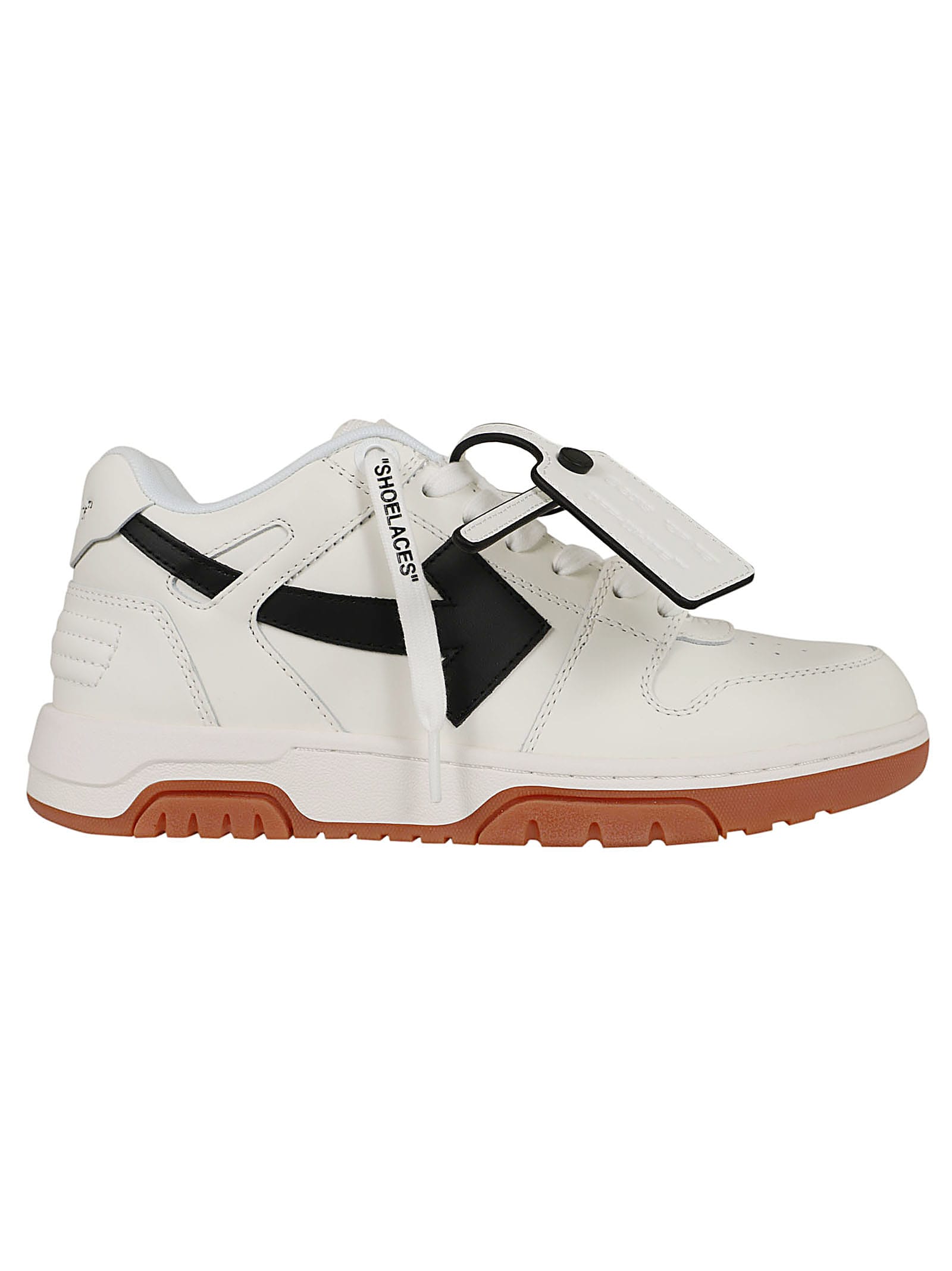 Shop Off-white Out Of Office Calf Leather In White Black
