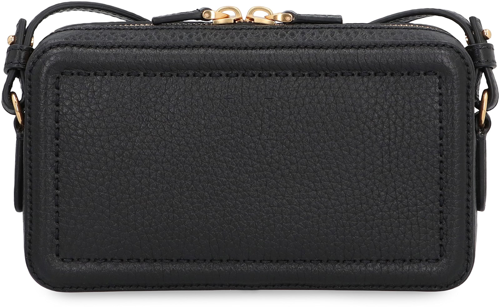 Valentino Garavani Alltime Leather Mini Crossbody Bag In Black