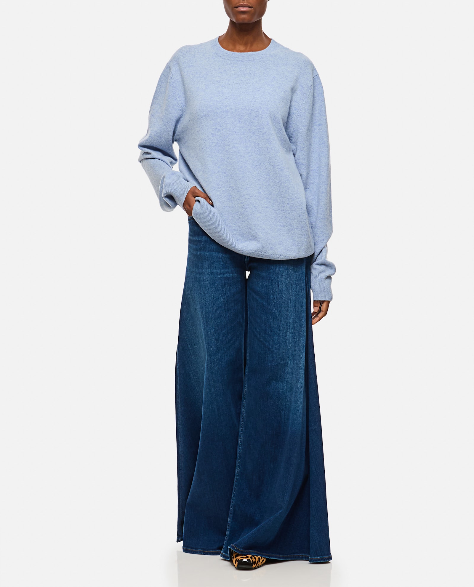 Citizens Of Humanity Amari High Waist Wide Leg Jeans In Blue
