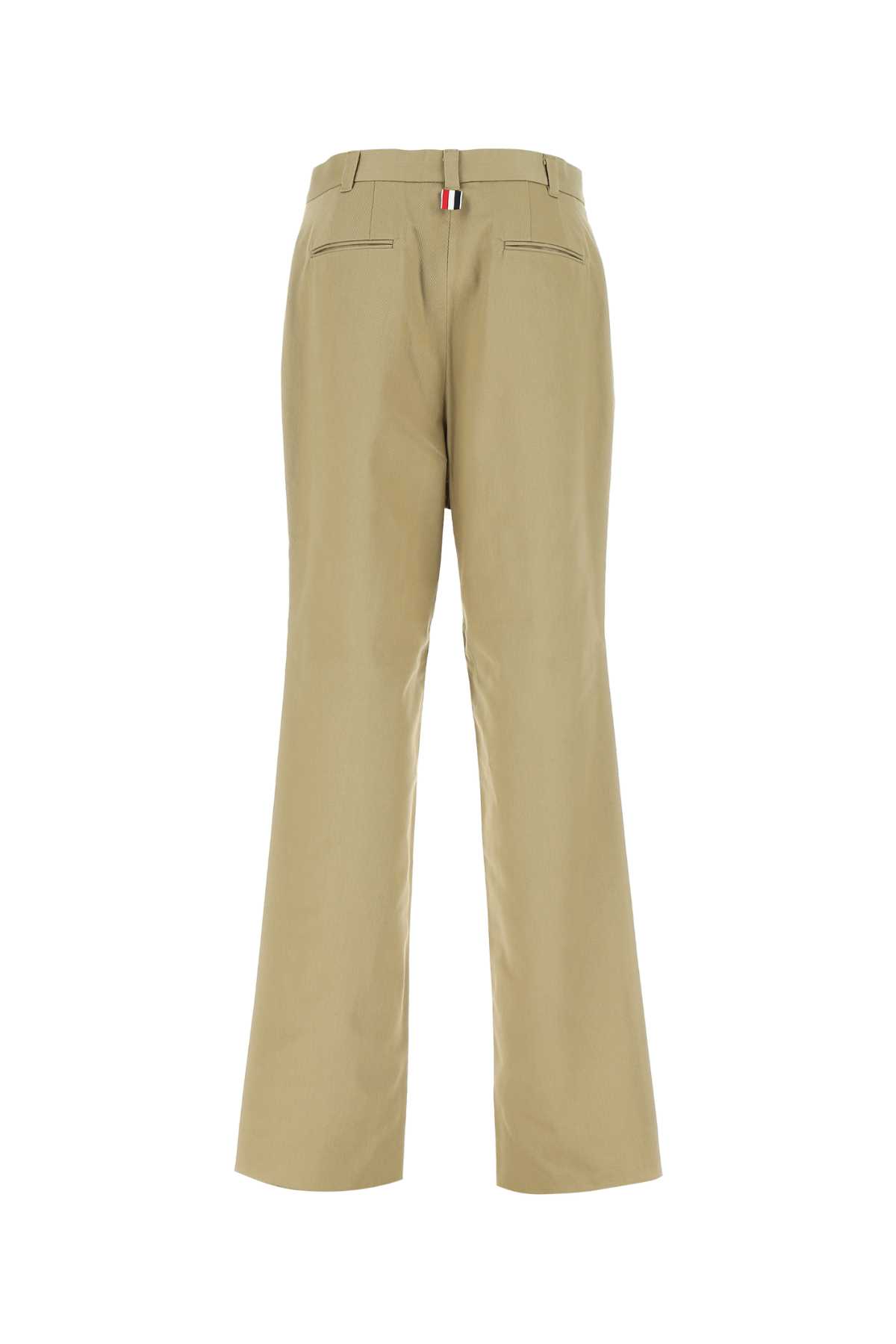 Thom Browne Cappuccino Cotton Pant In 280