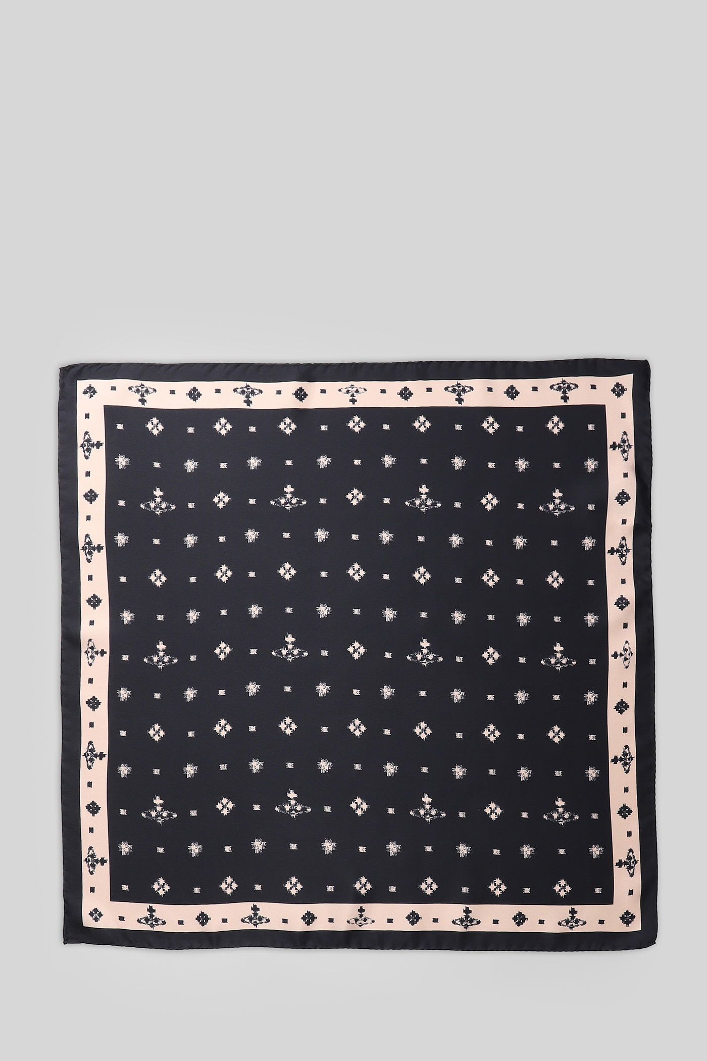 Vivienne Westwood Ikat Pocket Square Black Ikat Unisex In Black