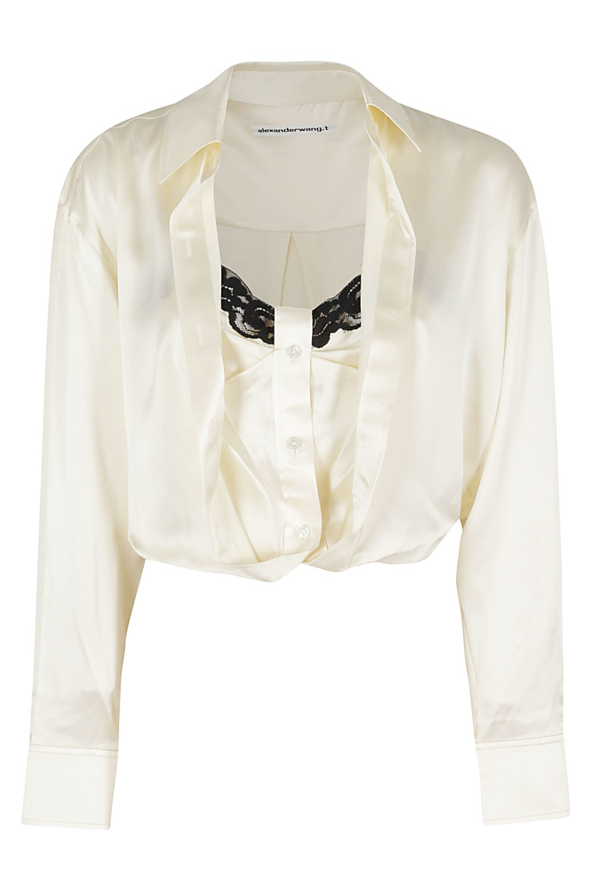 Shop Alexander Wang T Button Down In Ivory