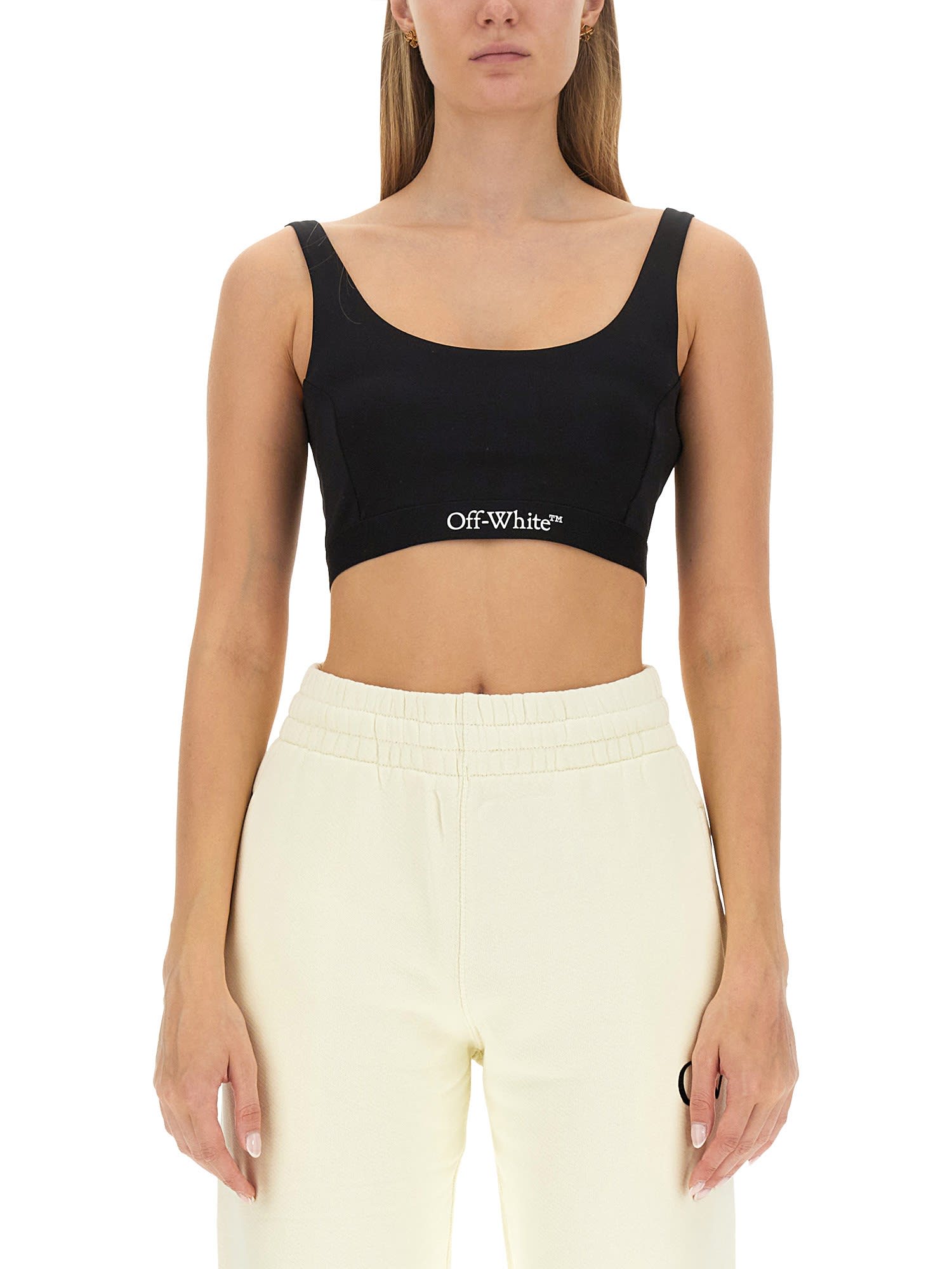 OFF-WHITE TOP BRA WITH LOGO